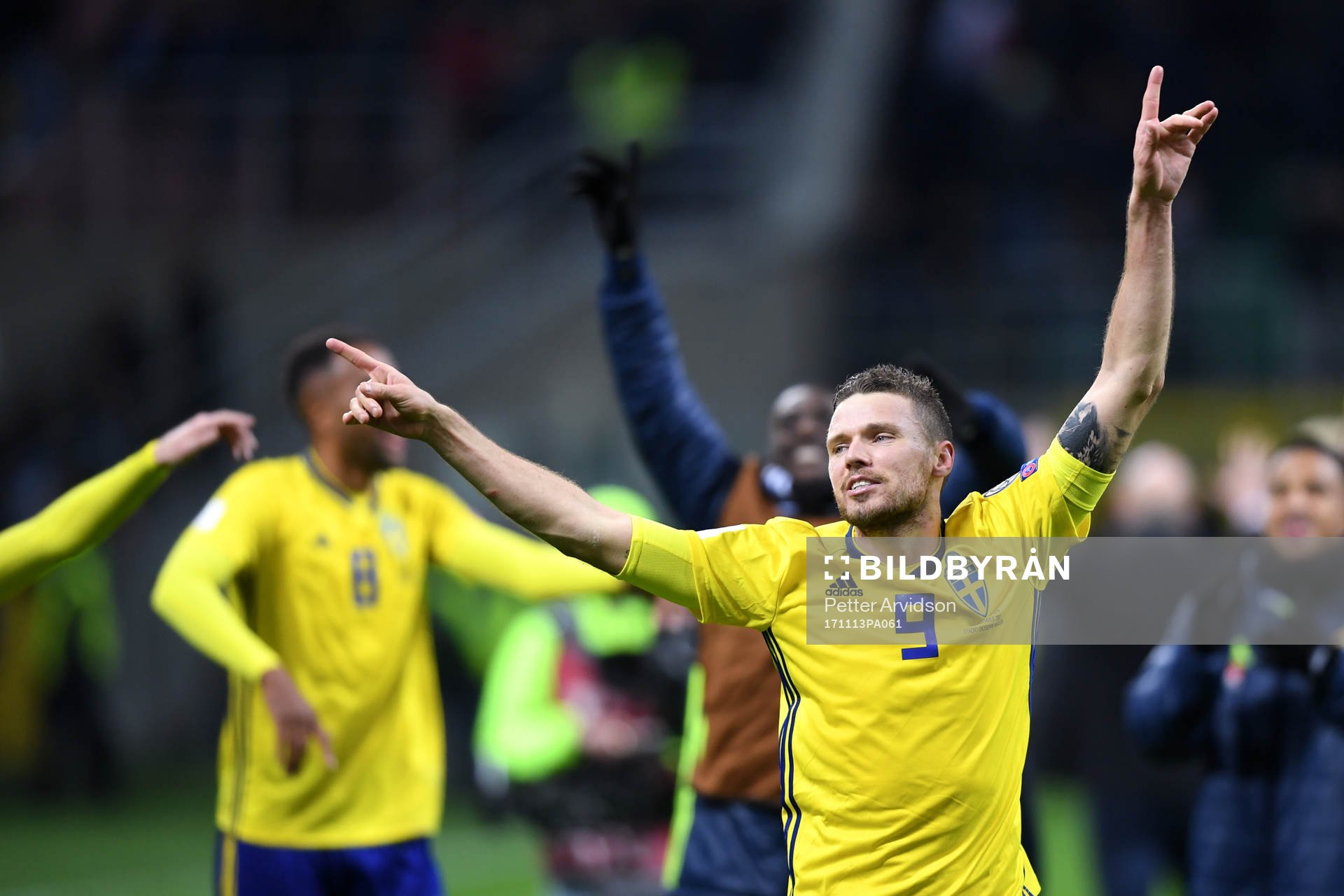 Sveriges Marcus Berg jublar