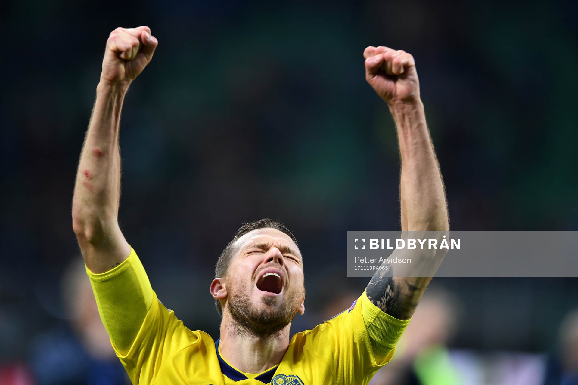 Sveriges Marcus Berg jublar