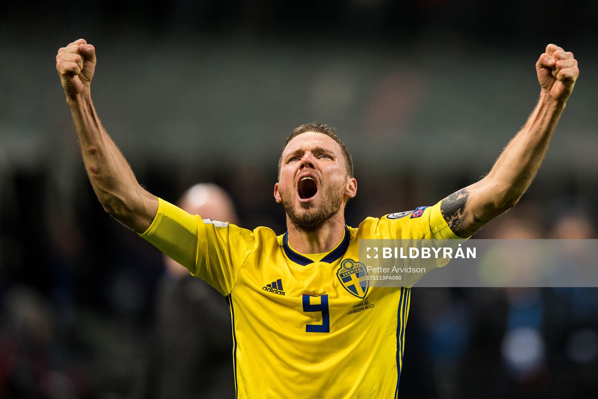 Sveriges Marcus Berg jublar