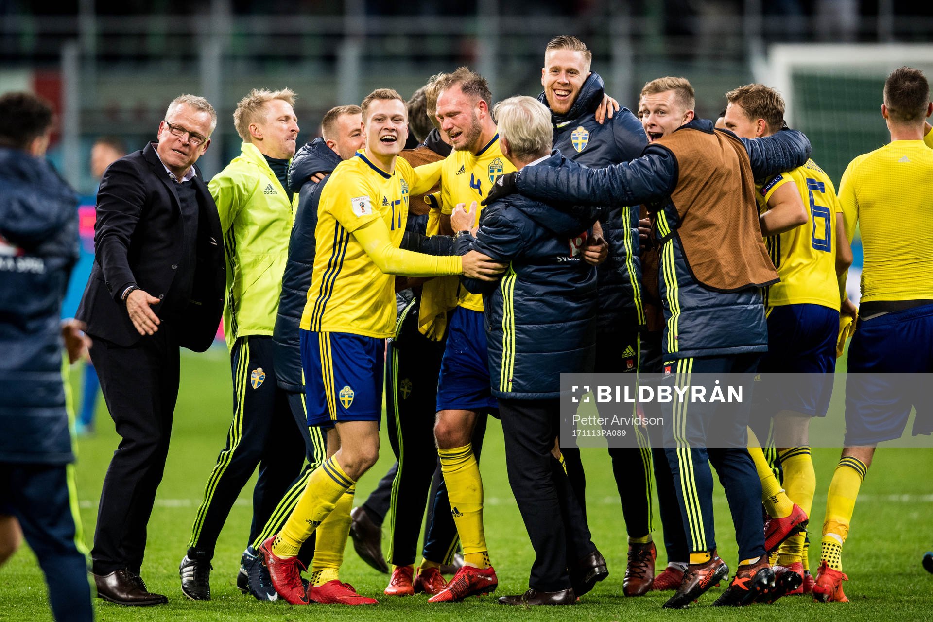 Sveriges Viktor Claesson, Andreas Granqvist och Pontus