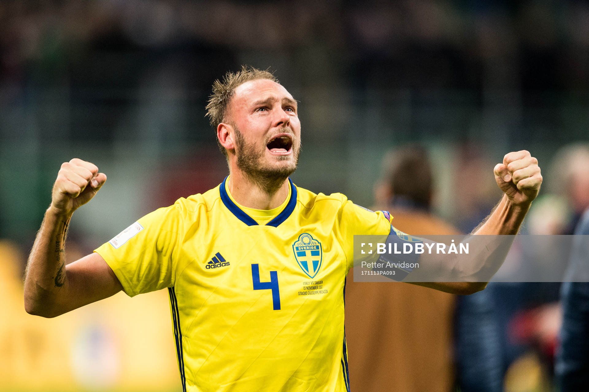 Sveriges Andreas Granqvist jublar