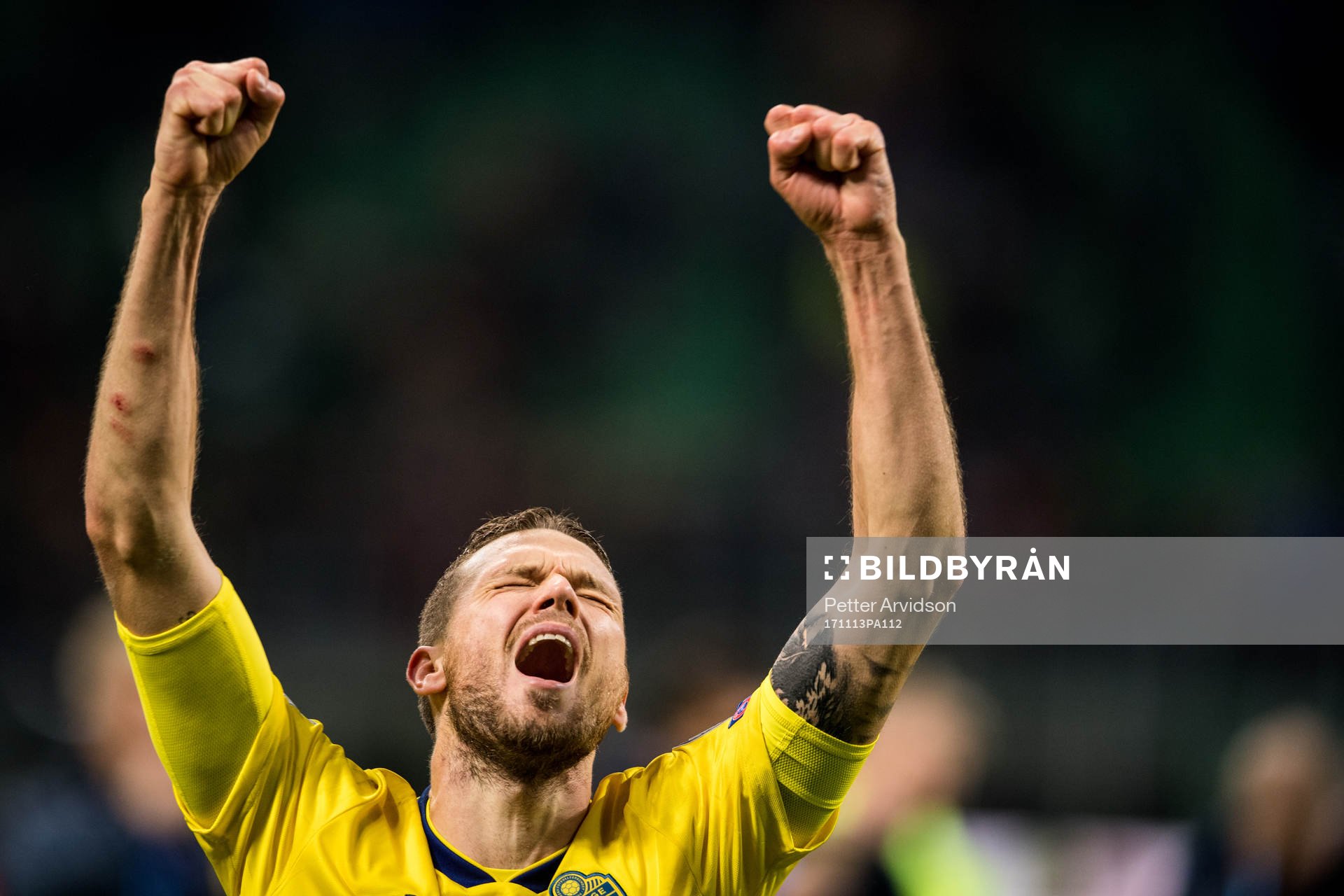 Sveriges Marcus Berg jublar