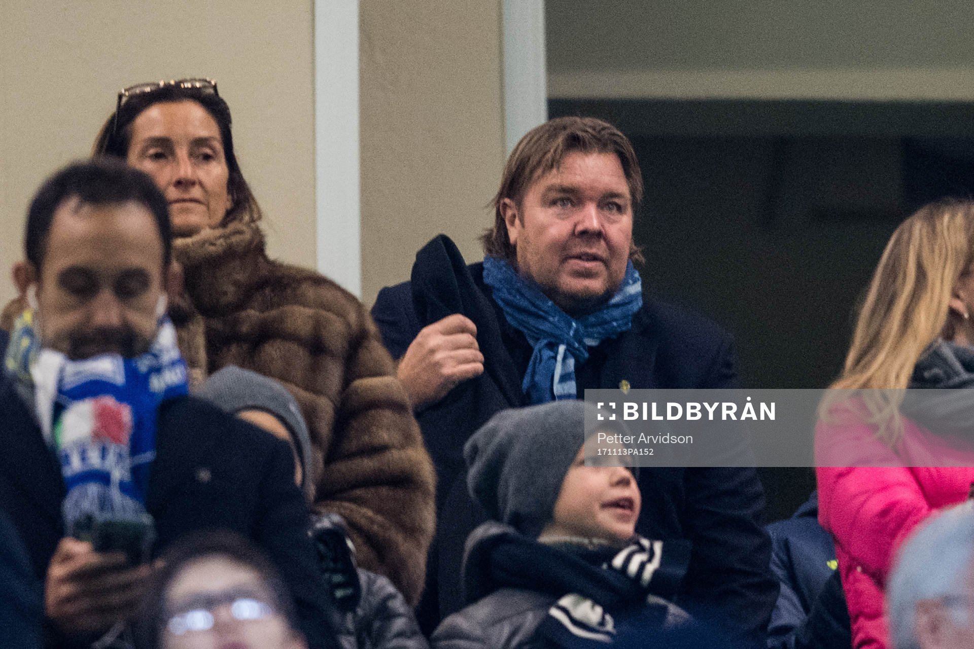 Tomas Brolin på läktaren