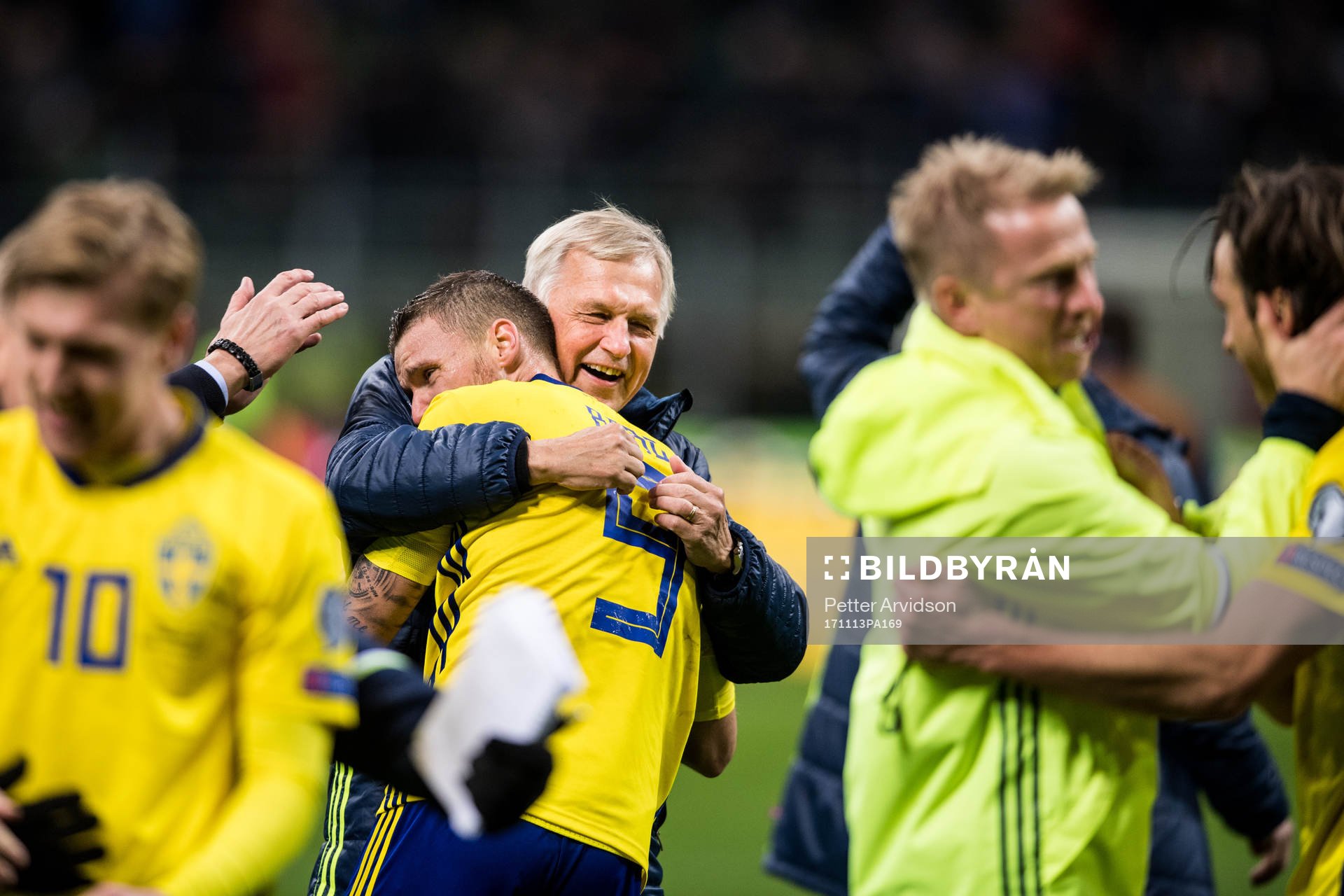 Sveriges Landslagschef Lars Richt kramar om Marcus Berg