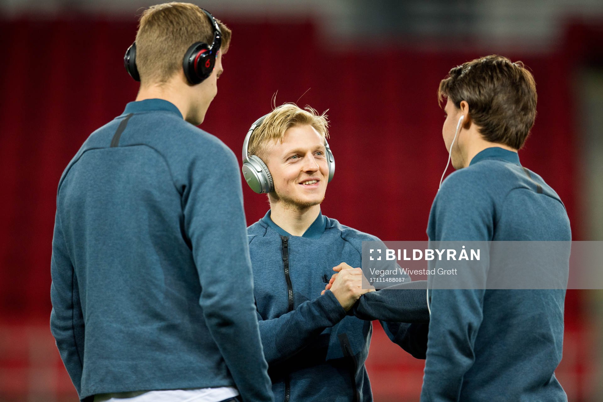 Alexander Sørloth, Mats Møller Dæhli and Anders Trondsen