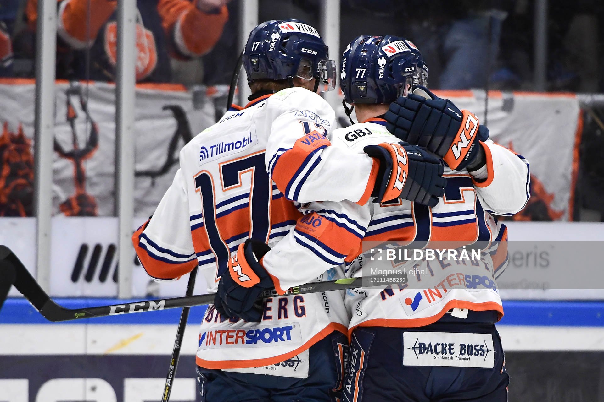 Växjös Pontus Netterberg jublar