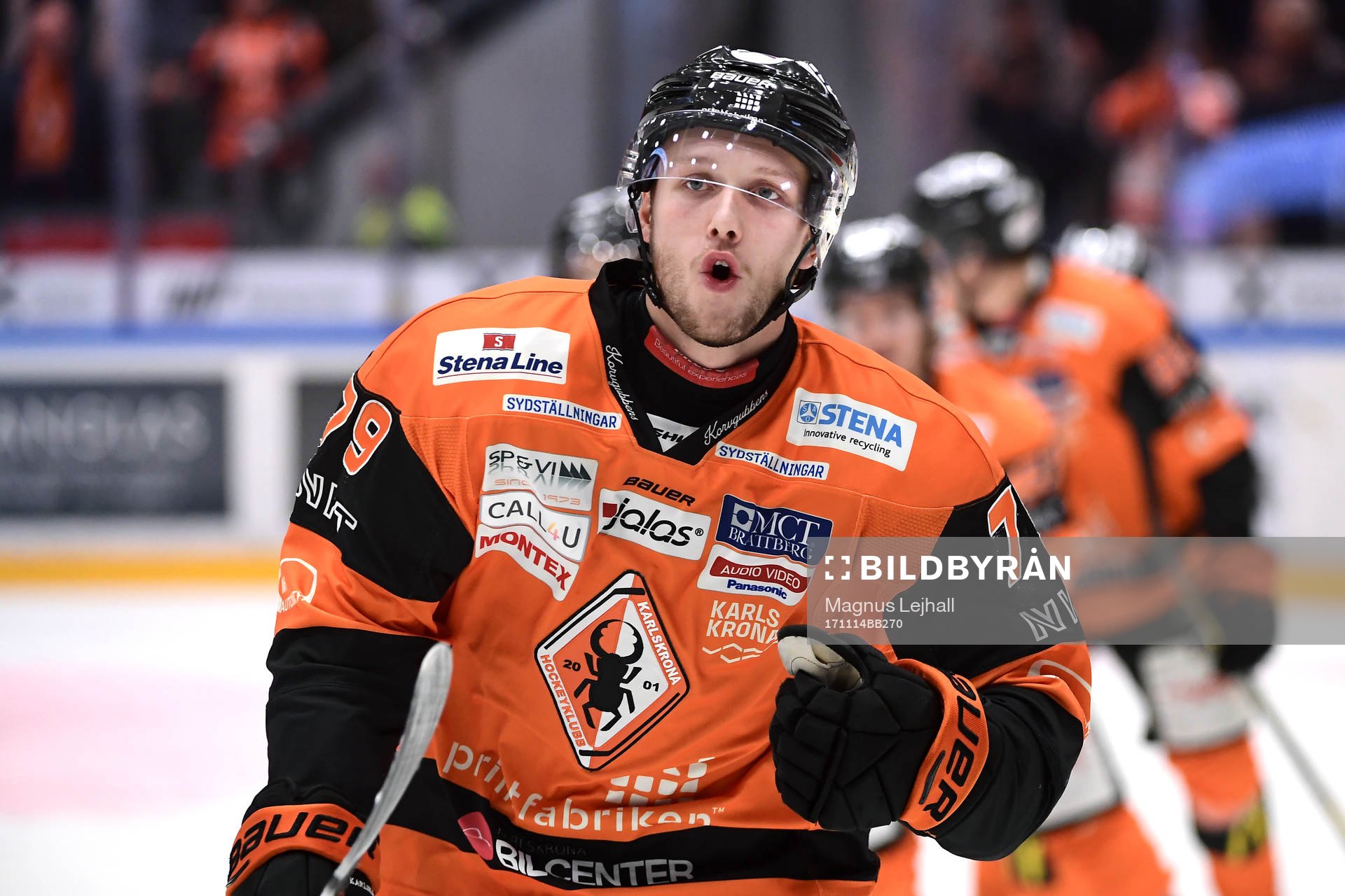 Karlskronas Emil Lundberg jublar