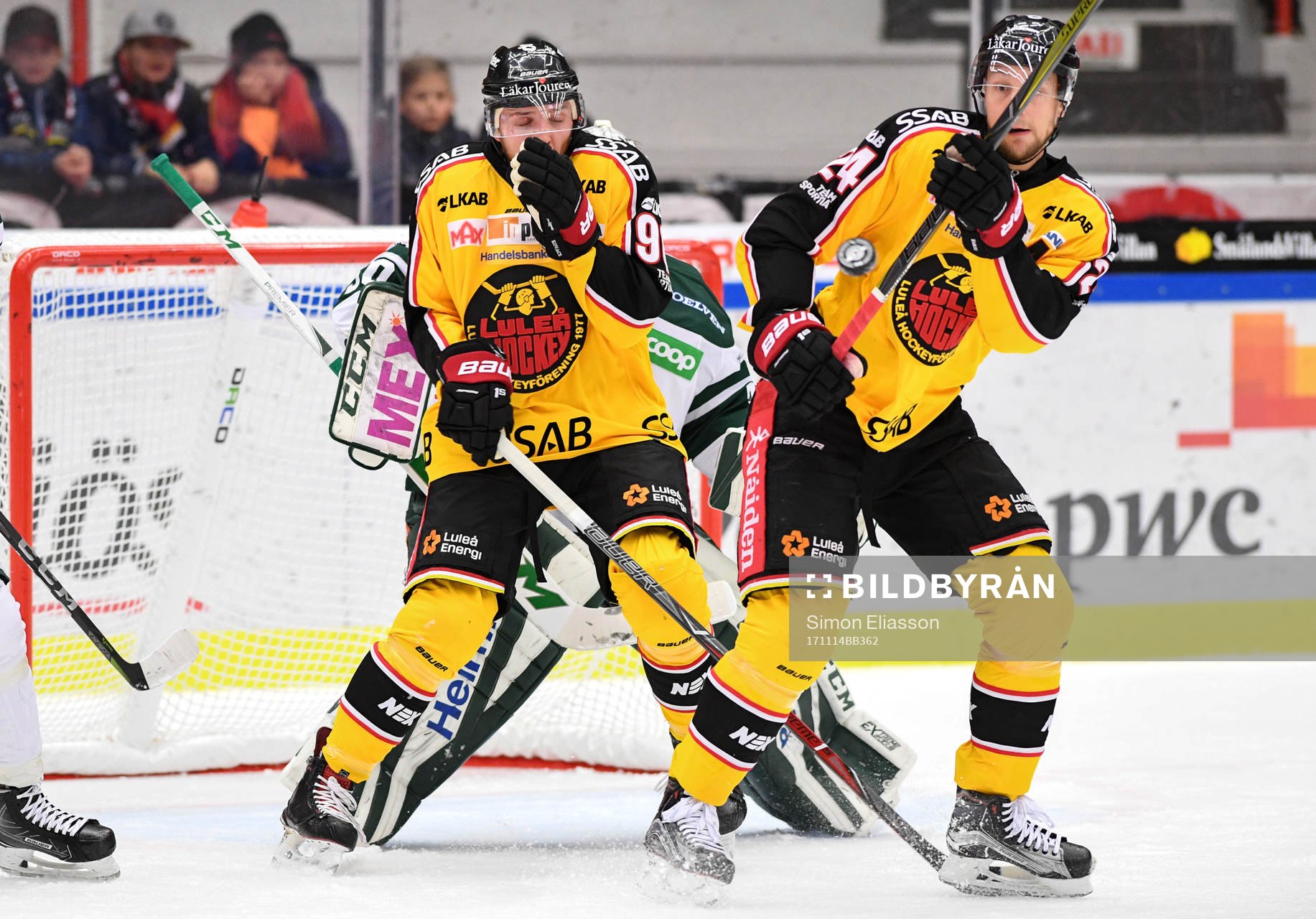 Luleås Robin Kovacs och Johan Harju täcker skott