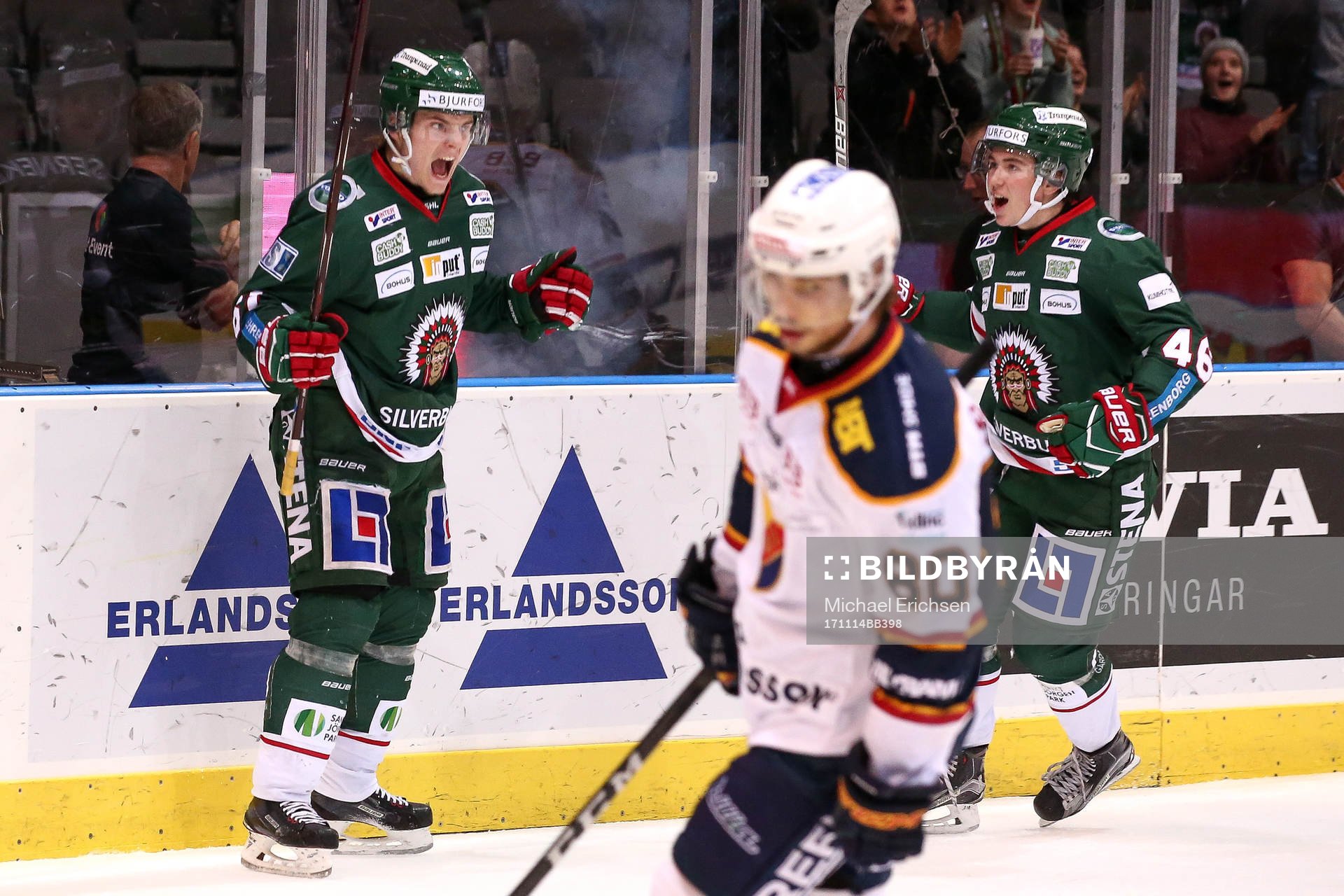 Frölundas Lias Andersson jublar