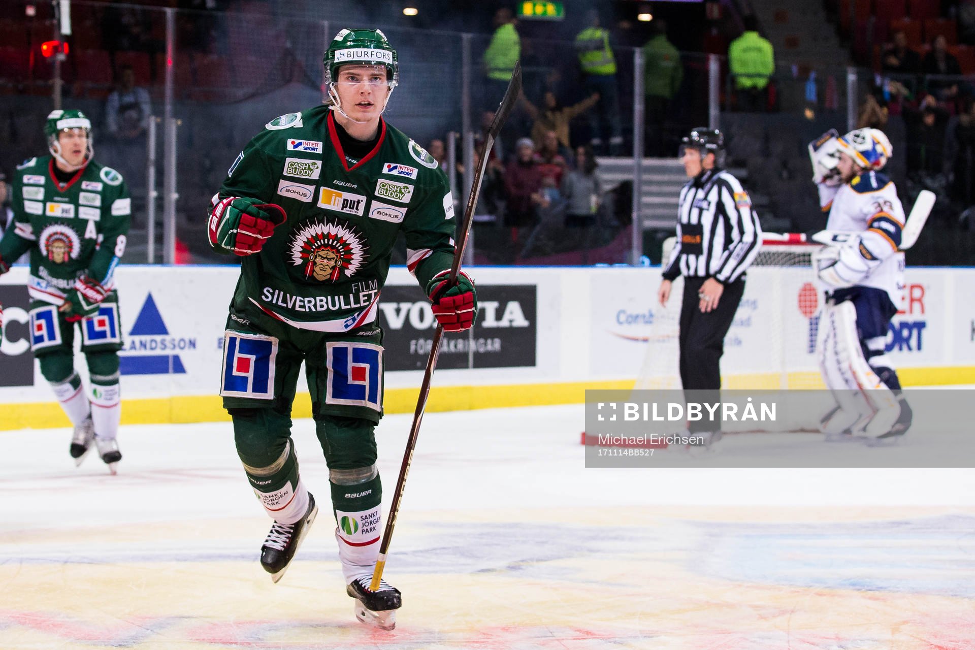 Frölundas Lias Andersson jublar