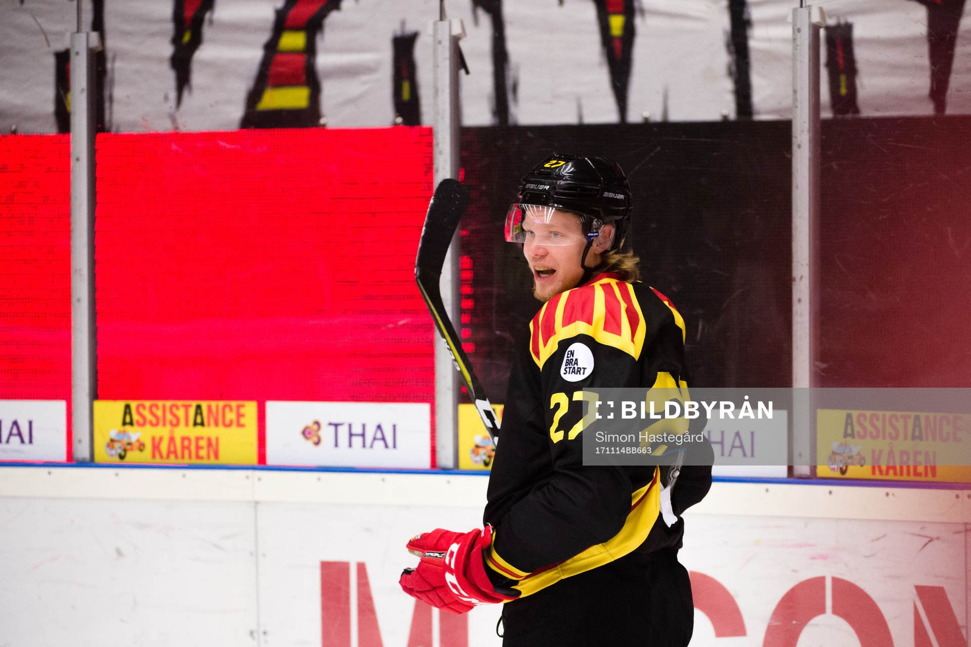 Brynäs Ludvig Nilsson jublar