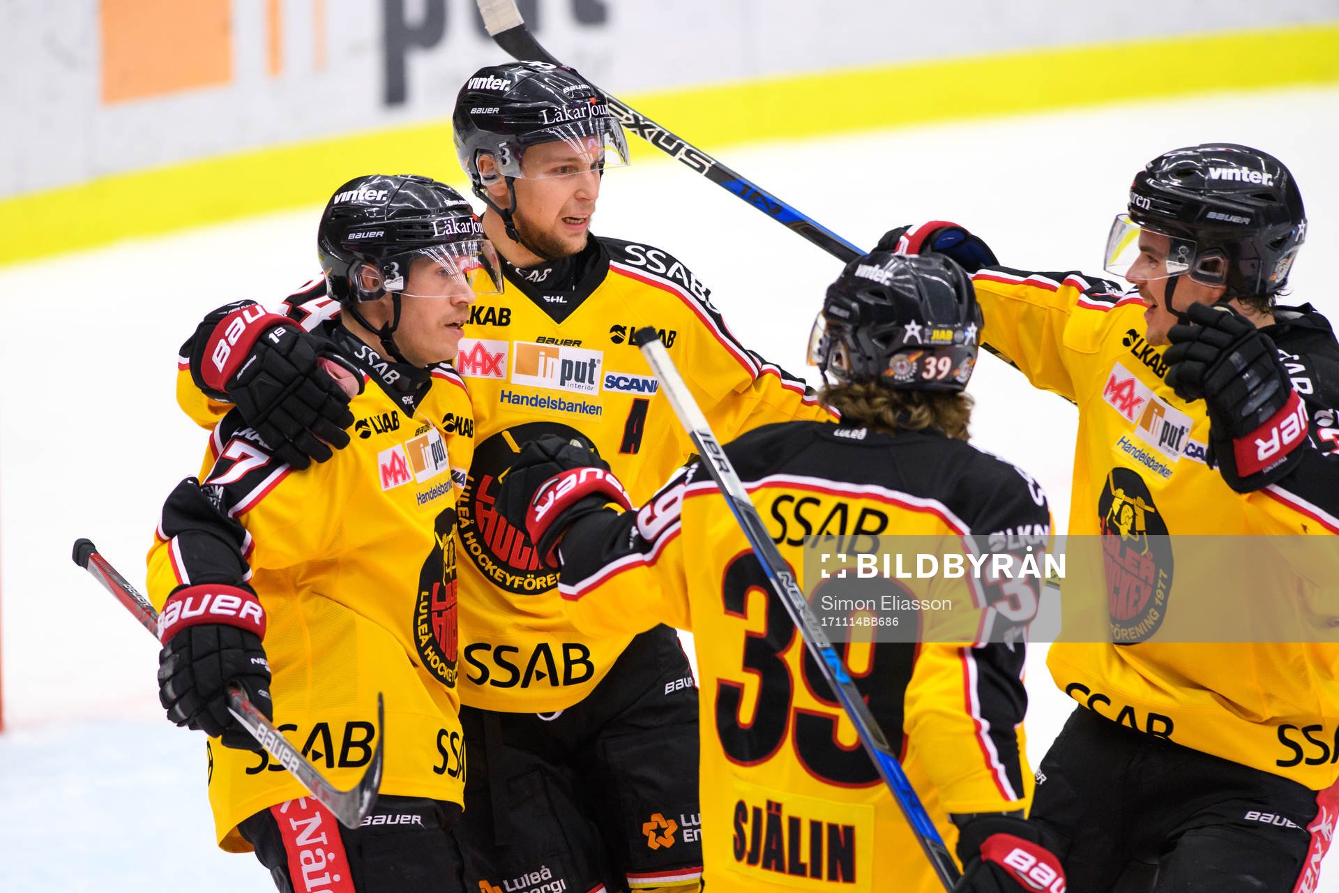 Luleås spelare jublar
