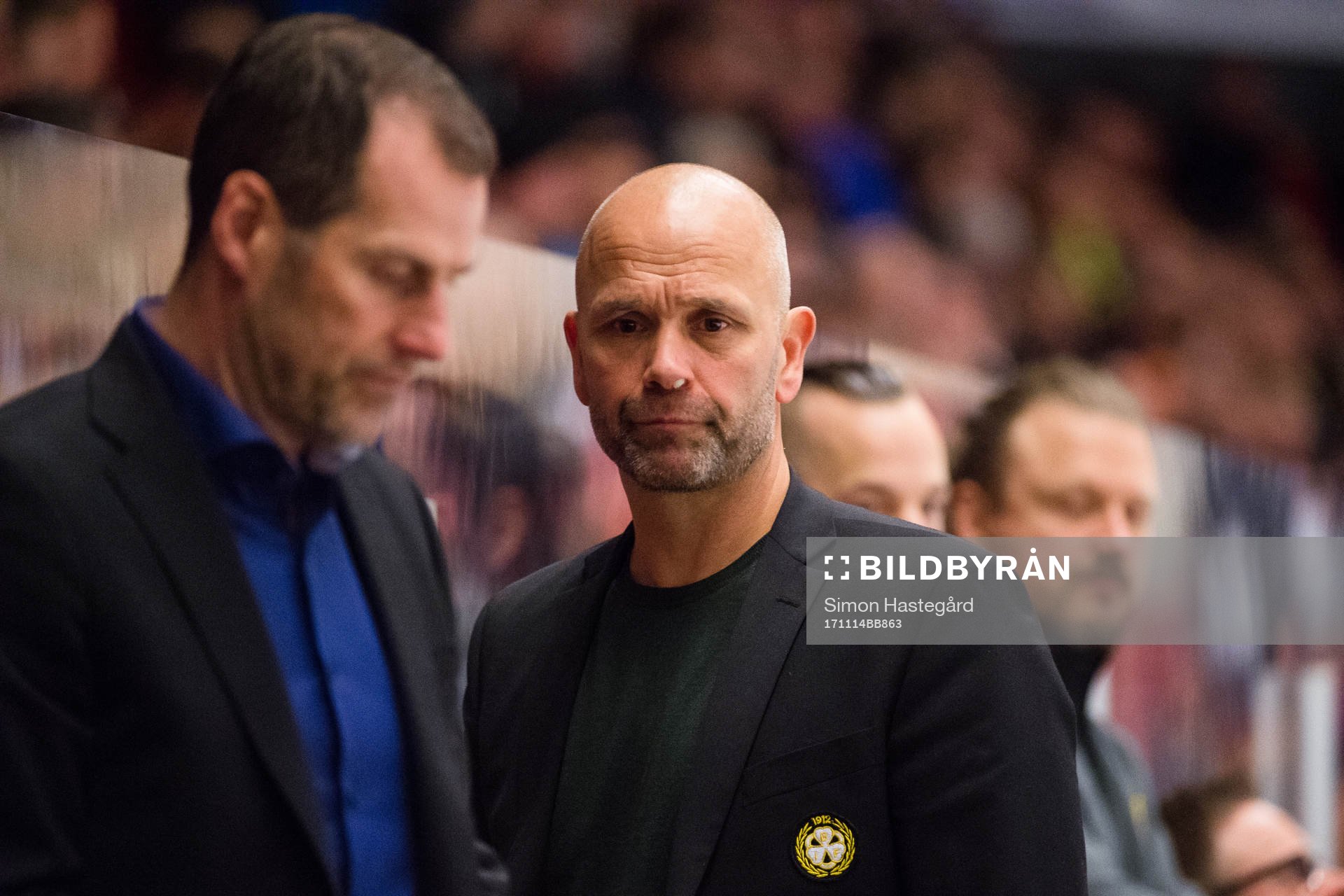 Brynäs assisterande tränare Jan Larsson och tränare