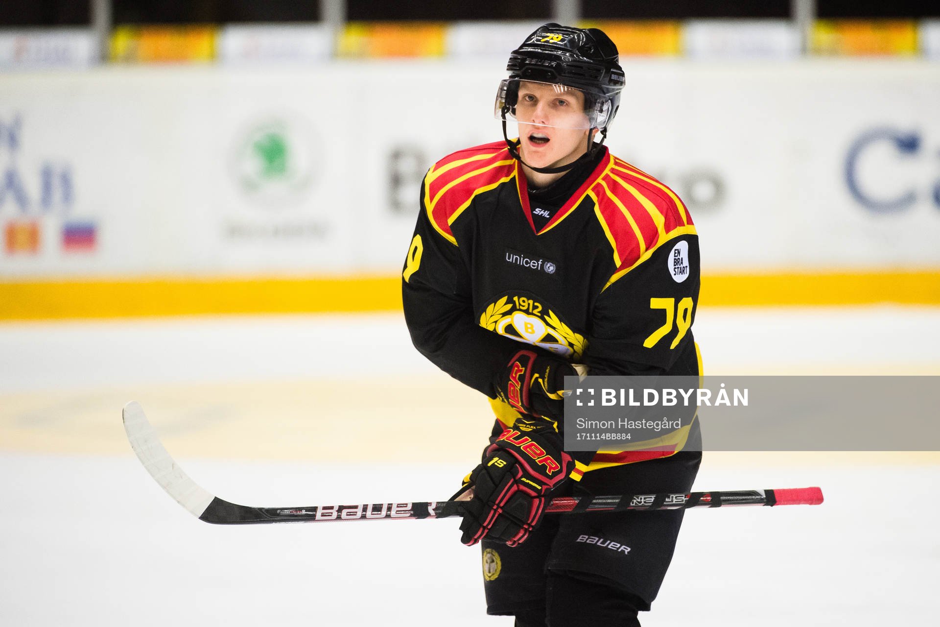 Brynäs Daniel Mannberg jublar