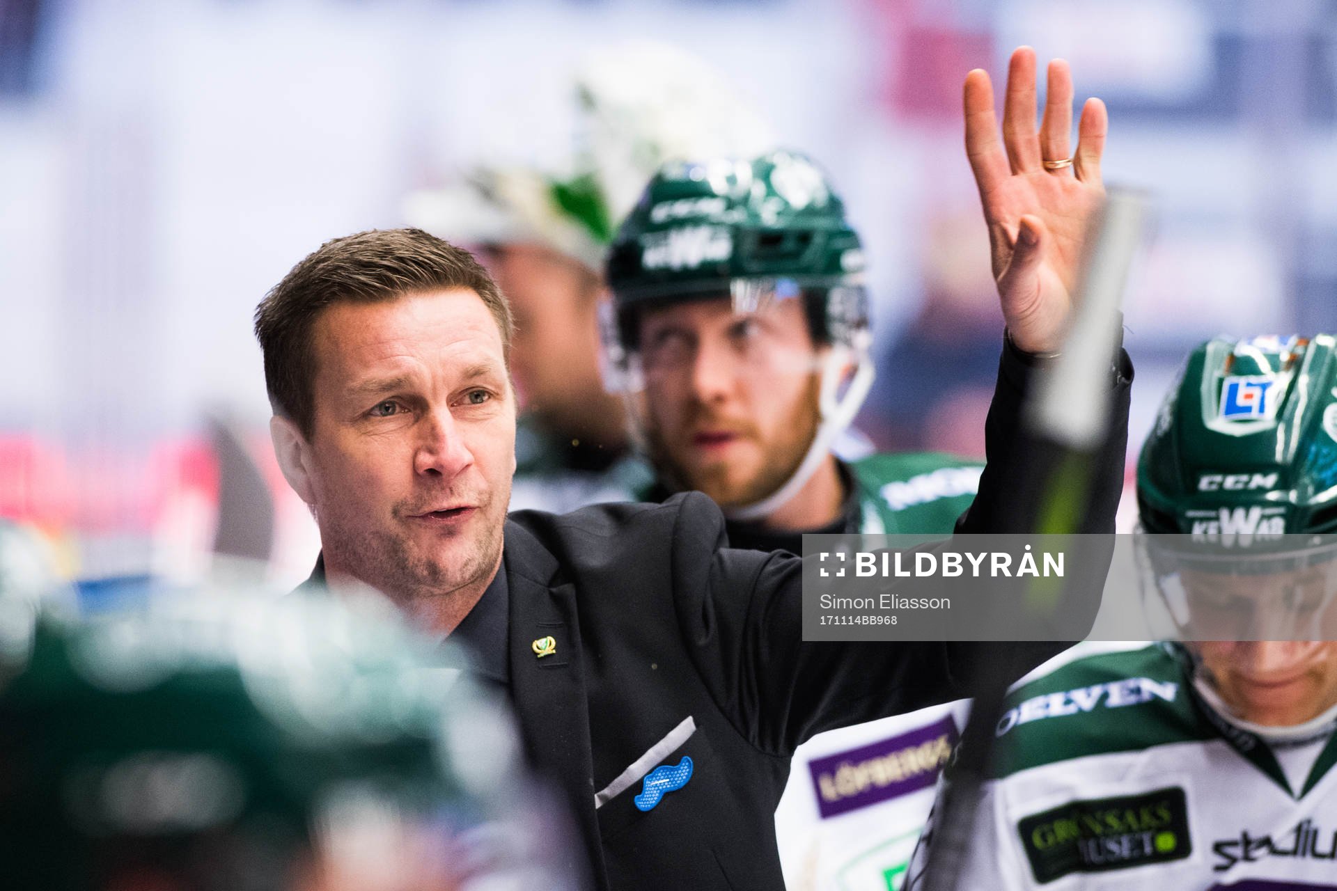 Färjestads tränare Johan Pennerborn