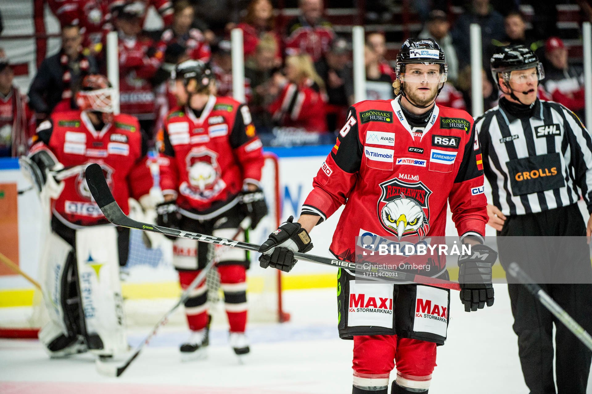 Malmö Redhawks Kim Rosdahl deppar