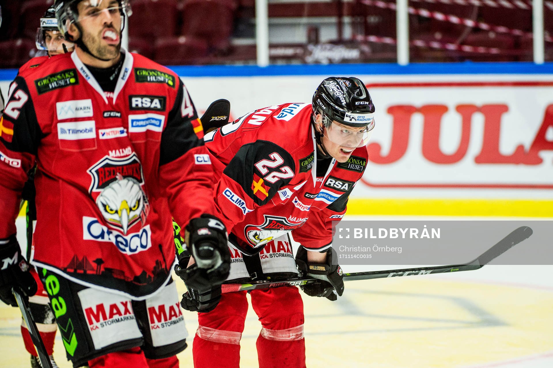 Malmö Redhawks Lars Bryggman deppar