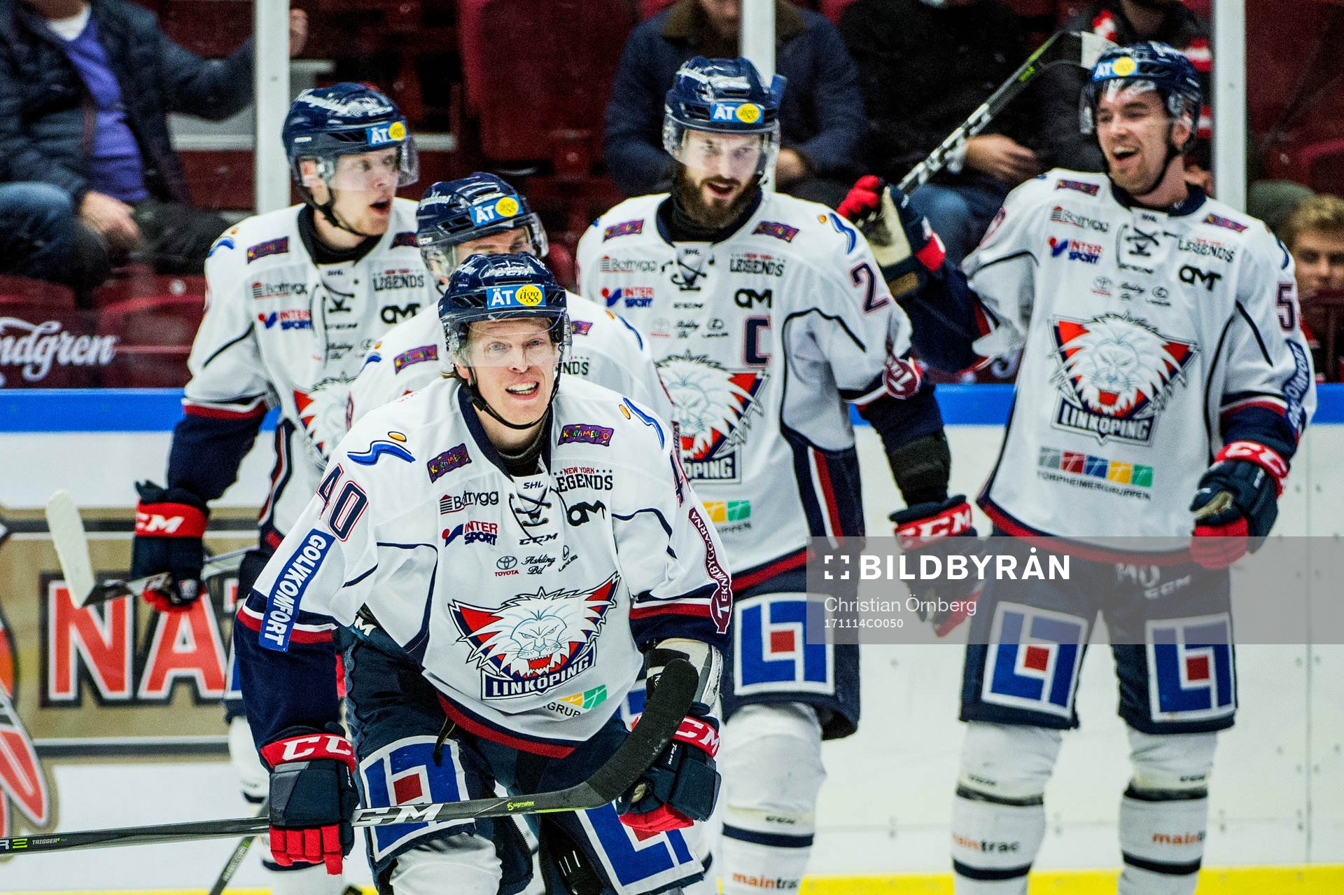 Linköpings Ken André Olimb jublar