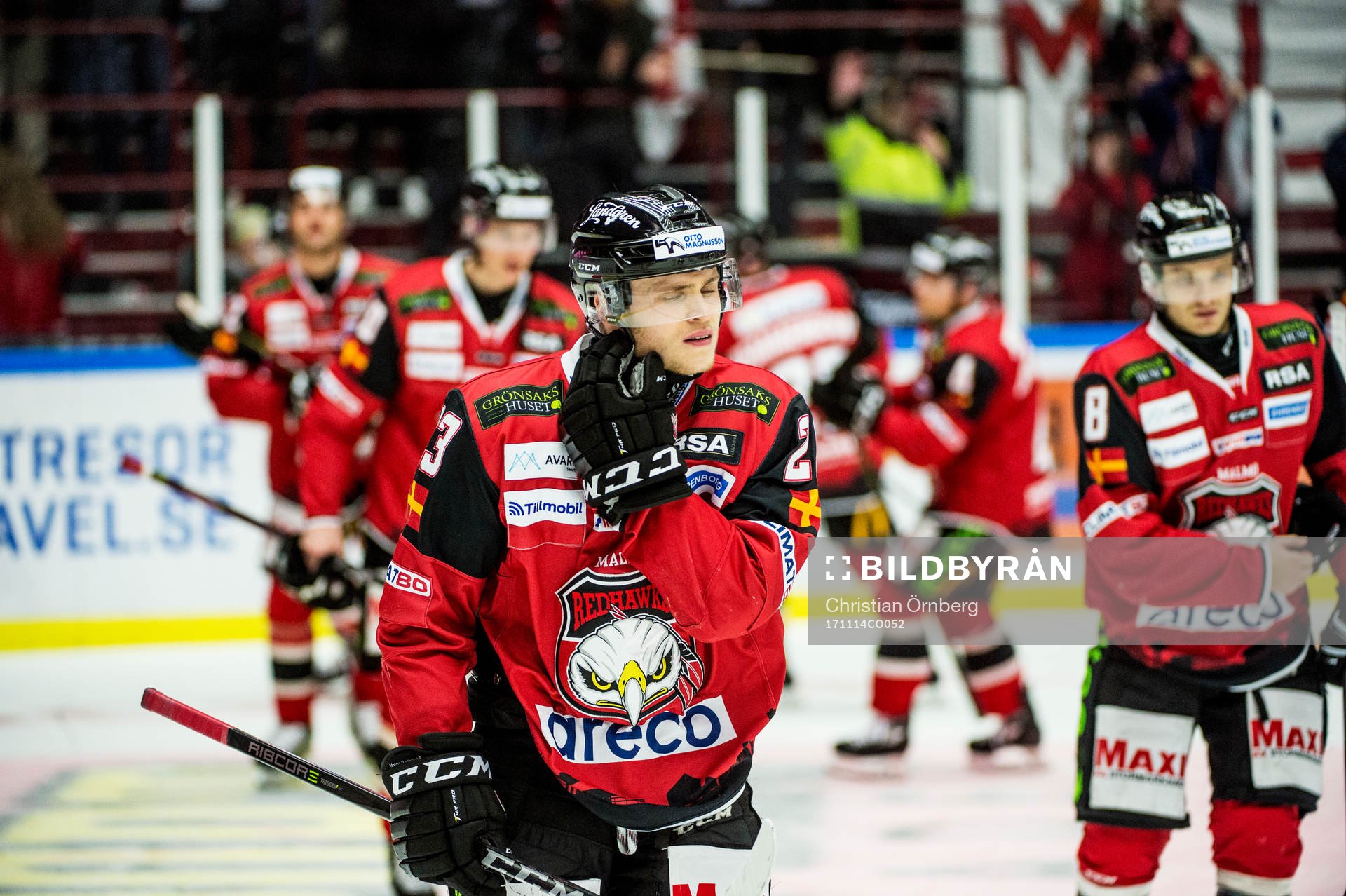 Malmö Redhawks Christoffer Forsberg deppar med