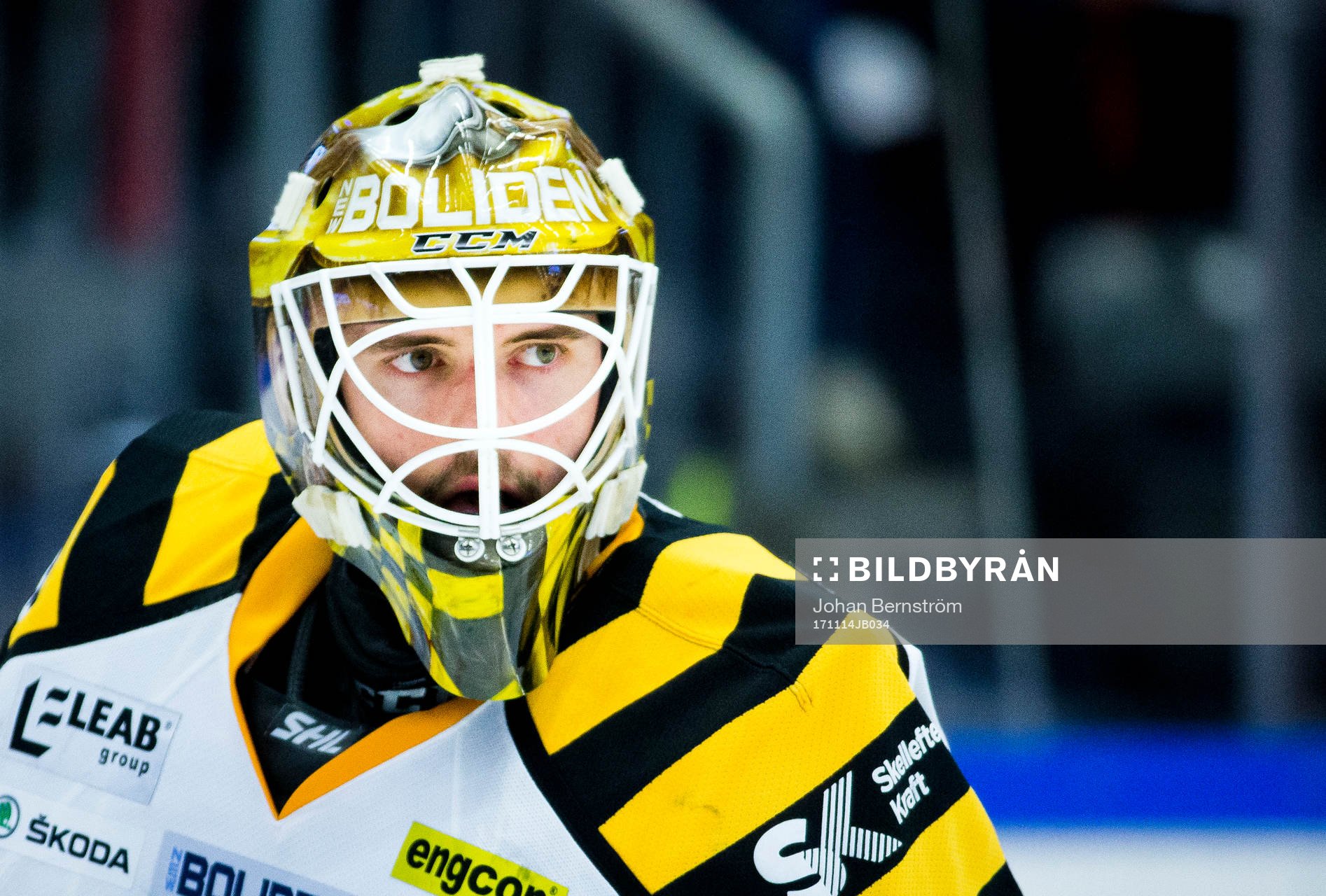 Skellefteås målvakt Gustaf Lindvall