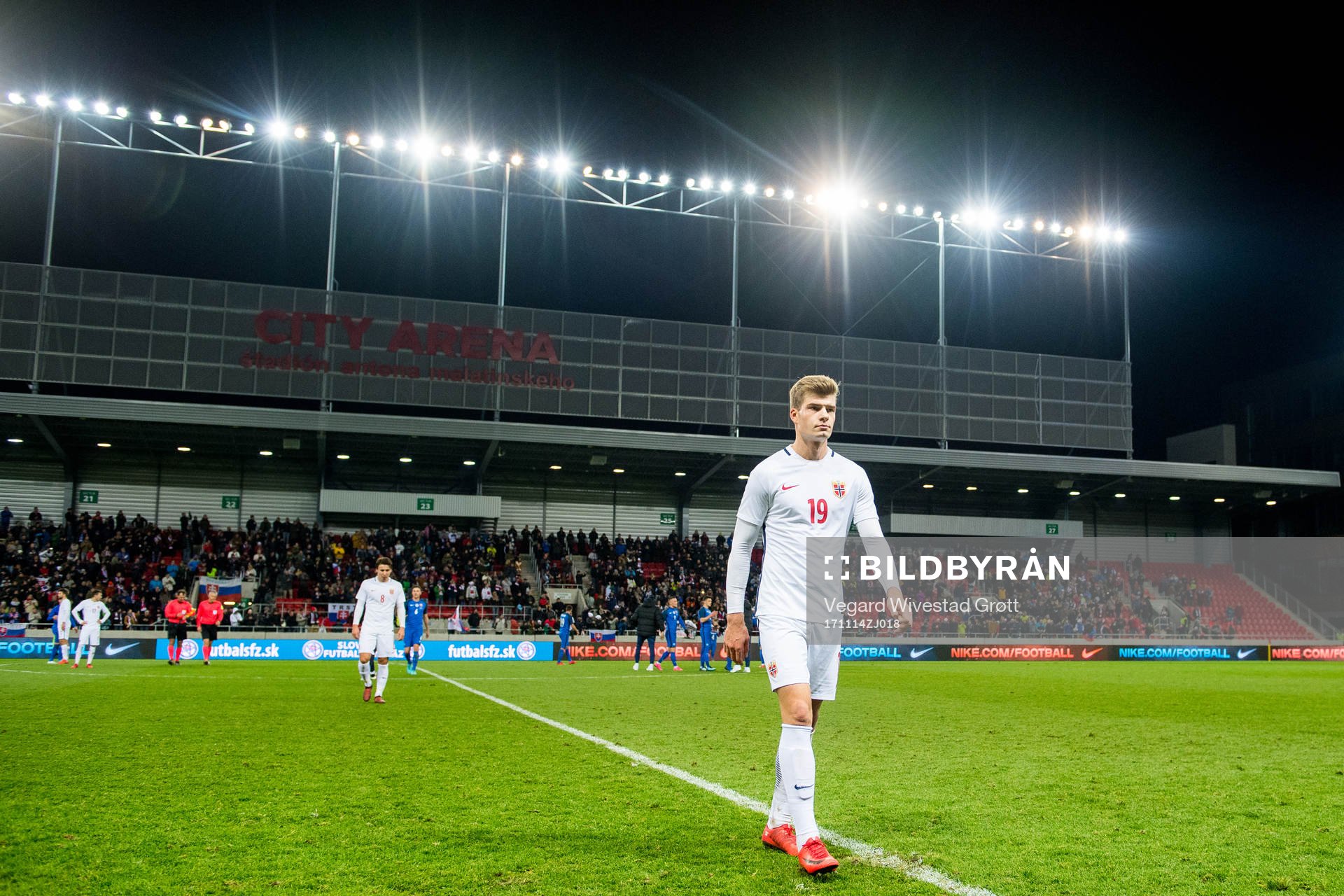 Alexander Sørloth of Norway walks off the pitch