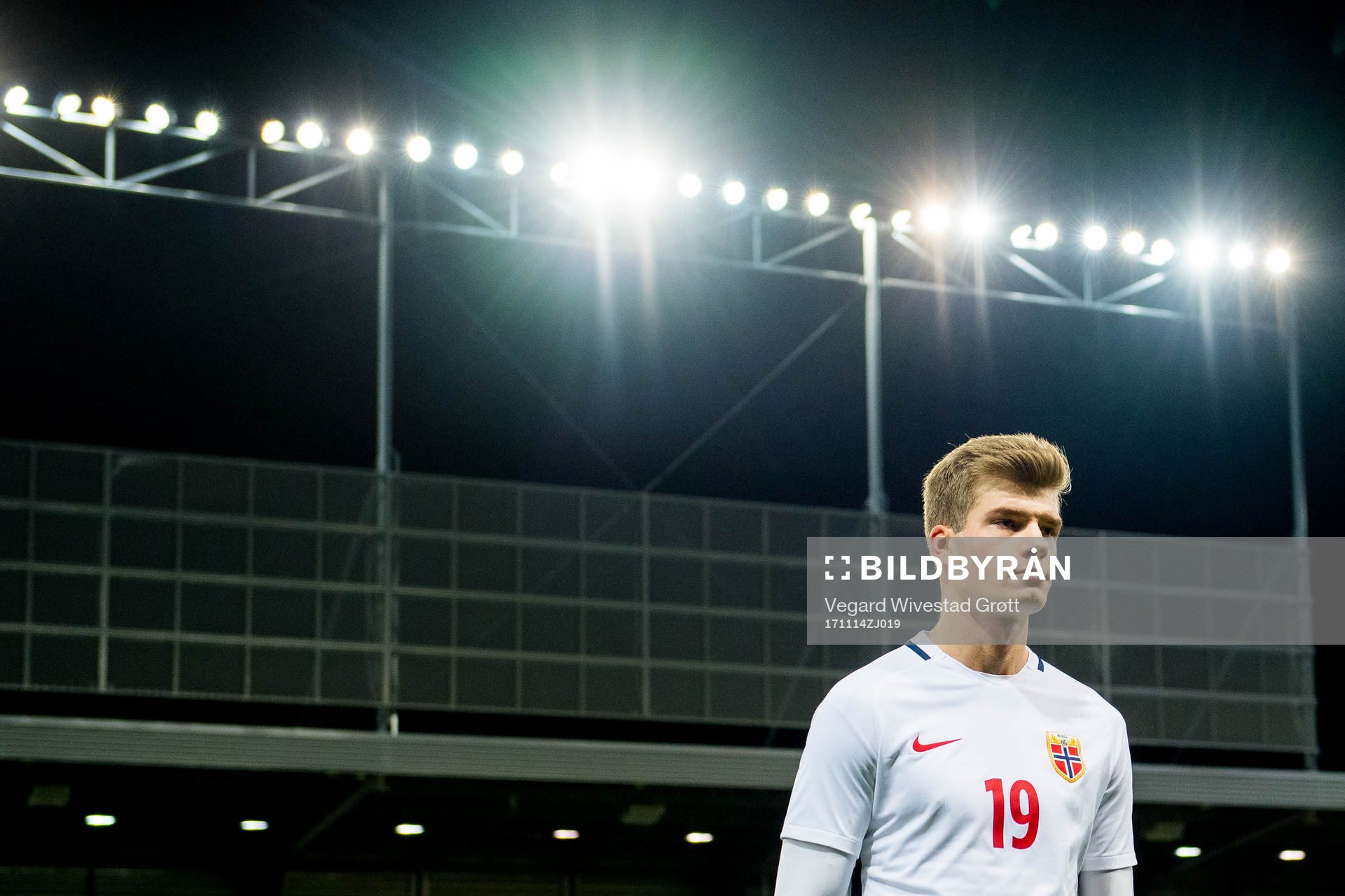 Alexander Sørloth of Norway walks off the pitch
