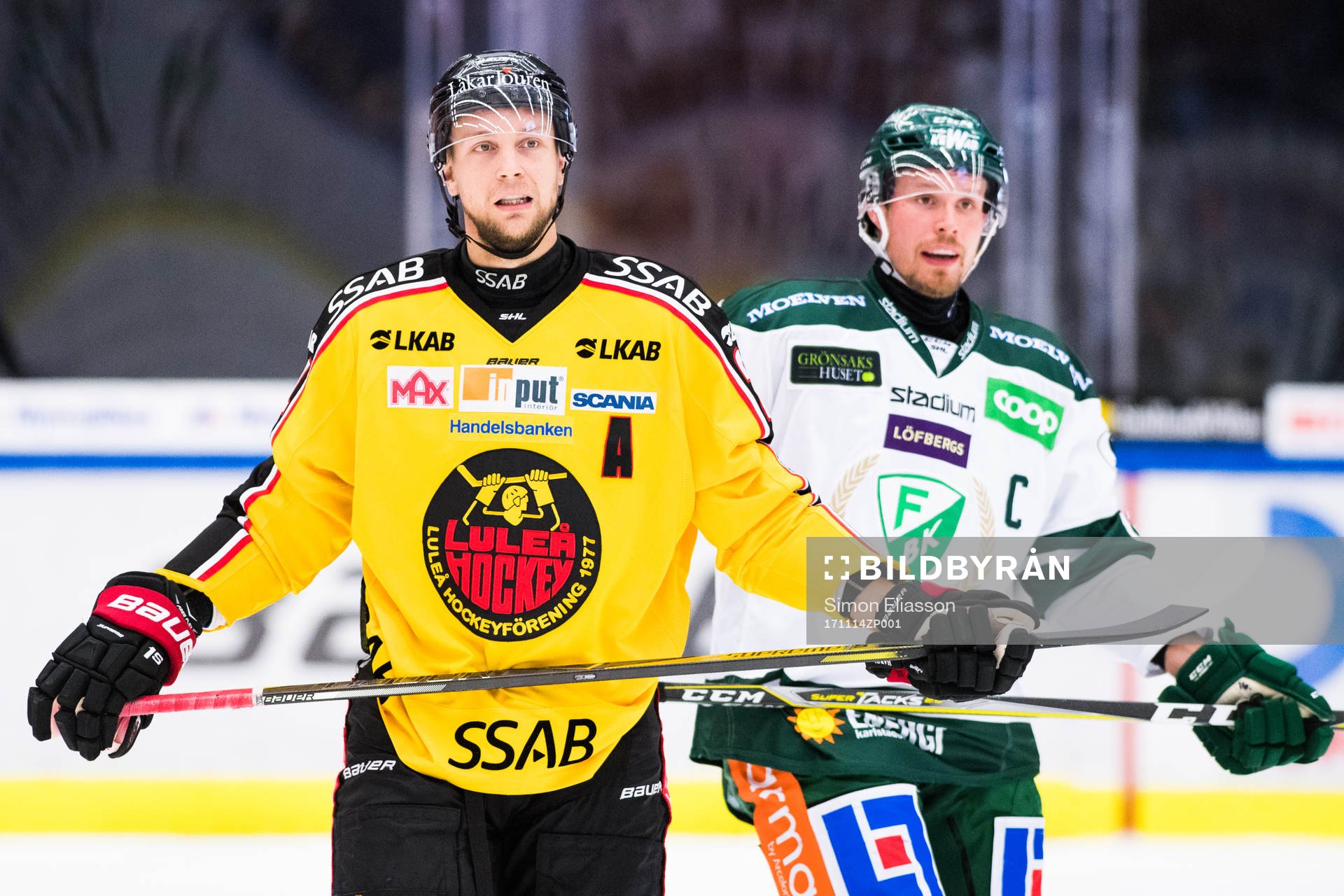 Luleås Johan Harju och Färjestads Alexander Johansson