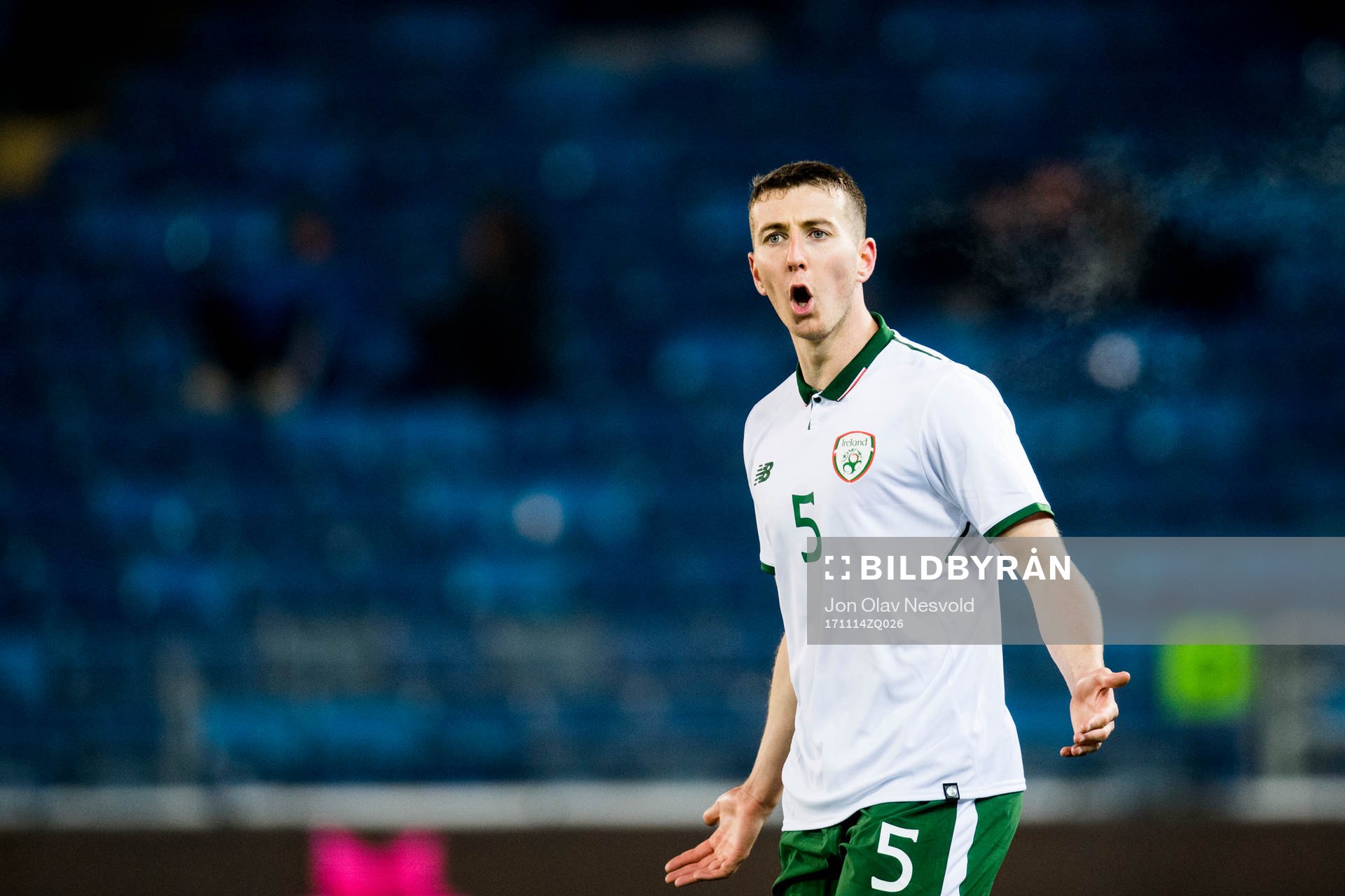 Shaun Donnellan of Ireland reacts