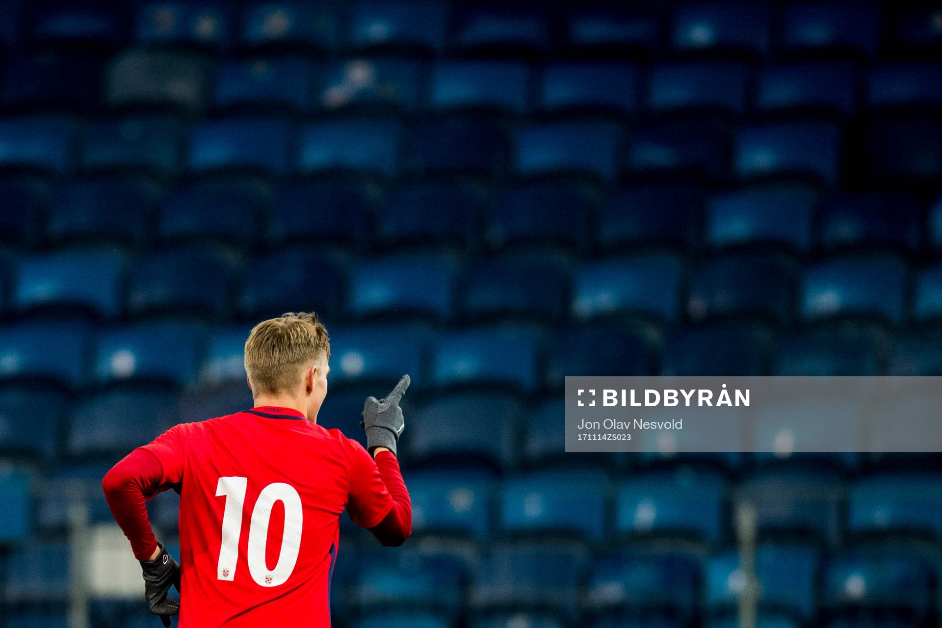Martin Ødegaard of Norway celebrates 1-0