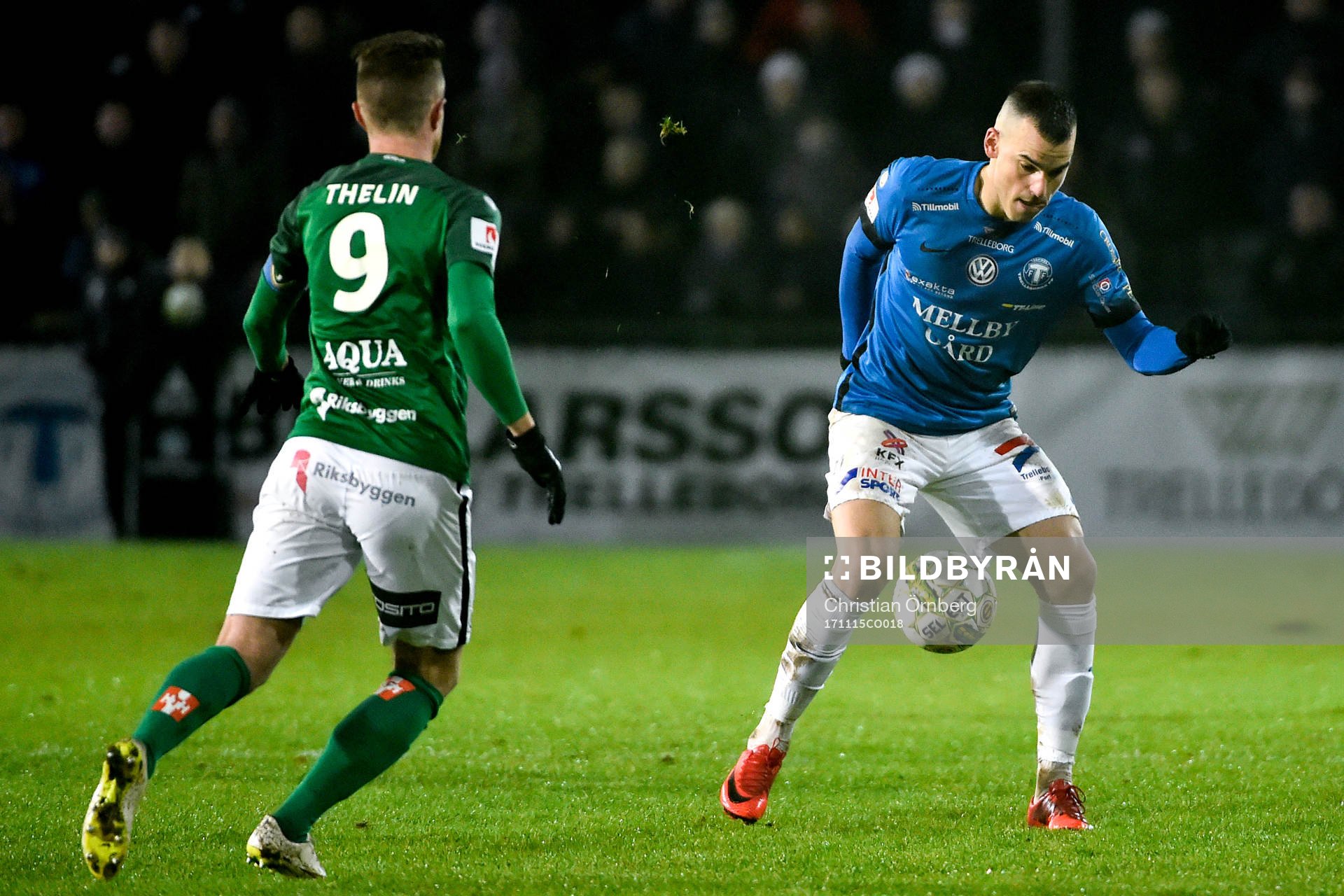 Jönköpings Tommy Thelin och Trelleborgs Dino Islamovic
