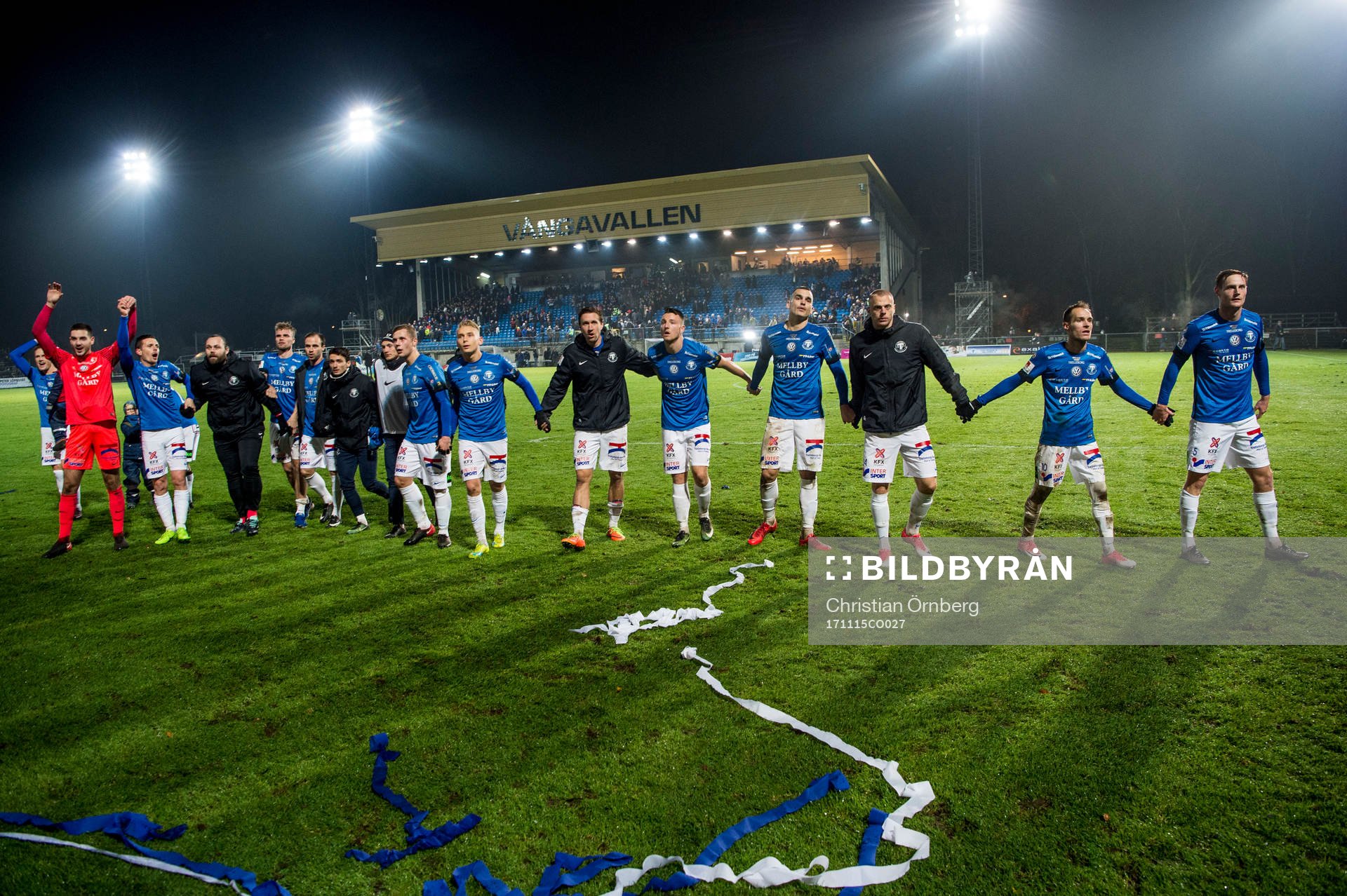 Trelleborgs spelare jublar