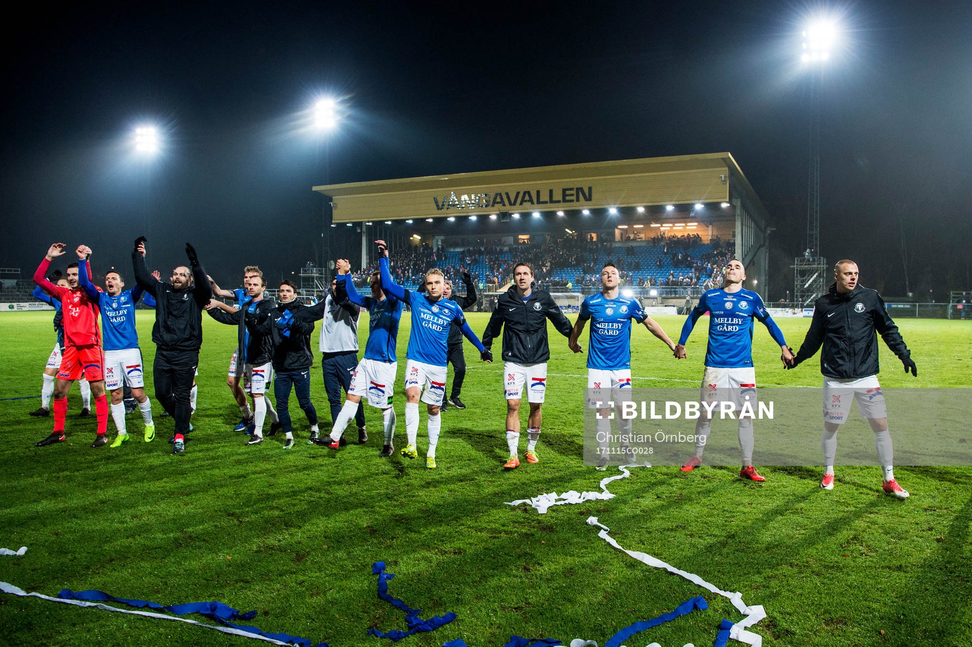 Trelleborgs spelare jublar