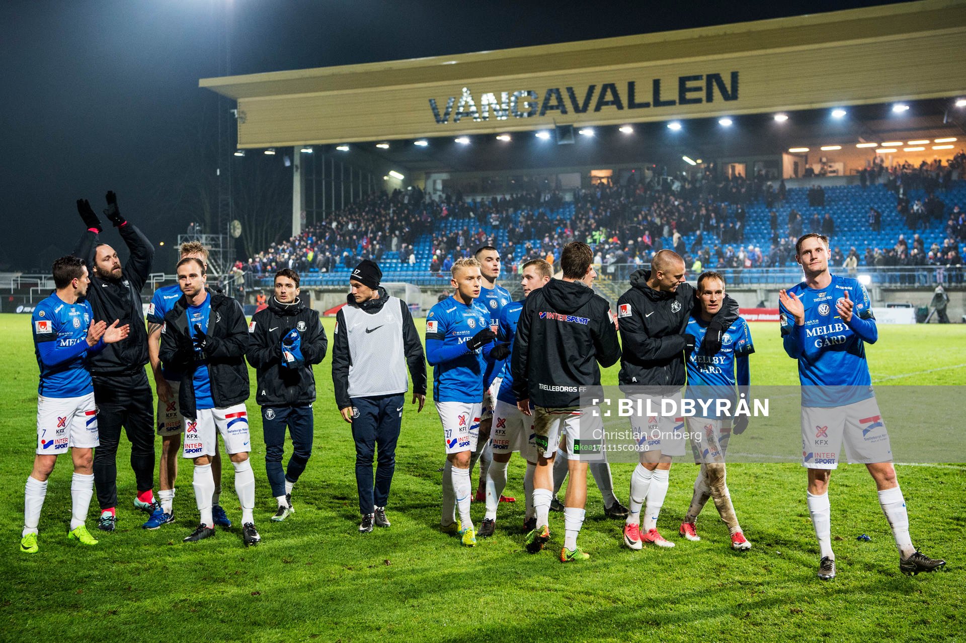 Trelleborgs spelare jublar