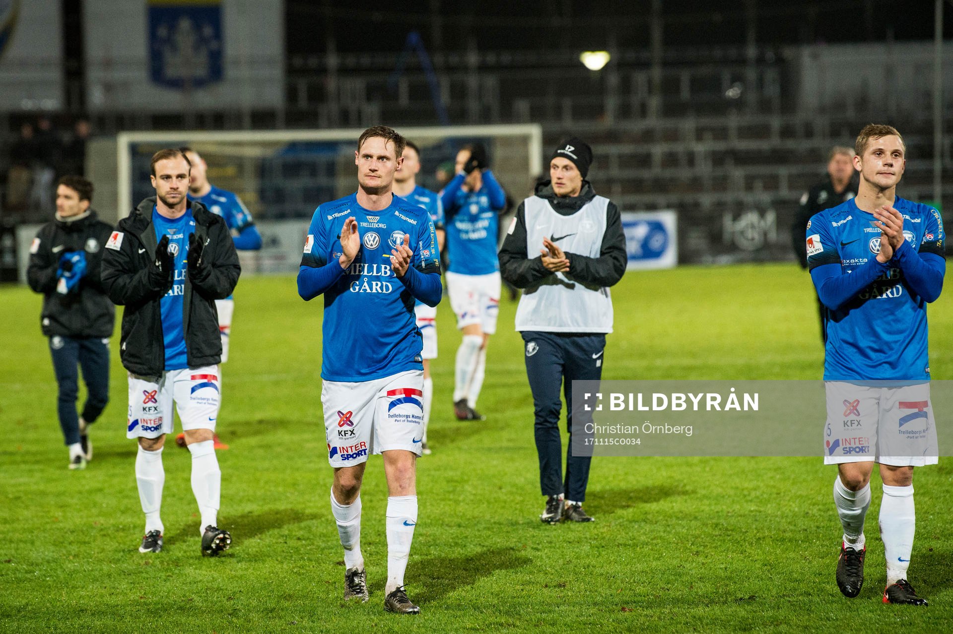 Trelleborgs spelare jublar
