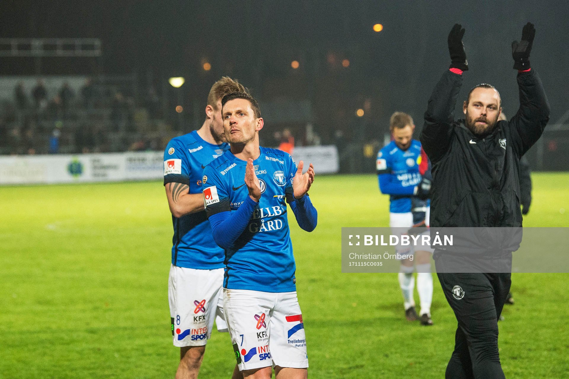 Trelleborgs Kristian Haynes och målvakt Fredrik Persson