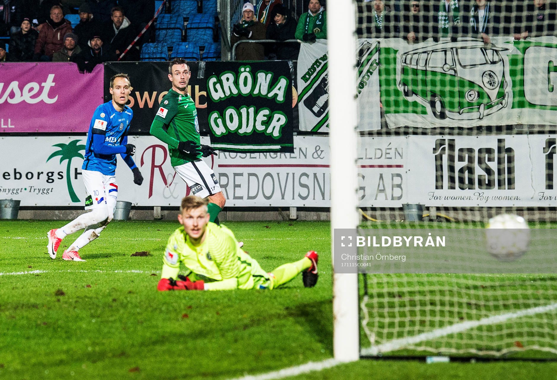 Trelleborgs Zoran Jovanovic gör 1-0 på Jönköpings
