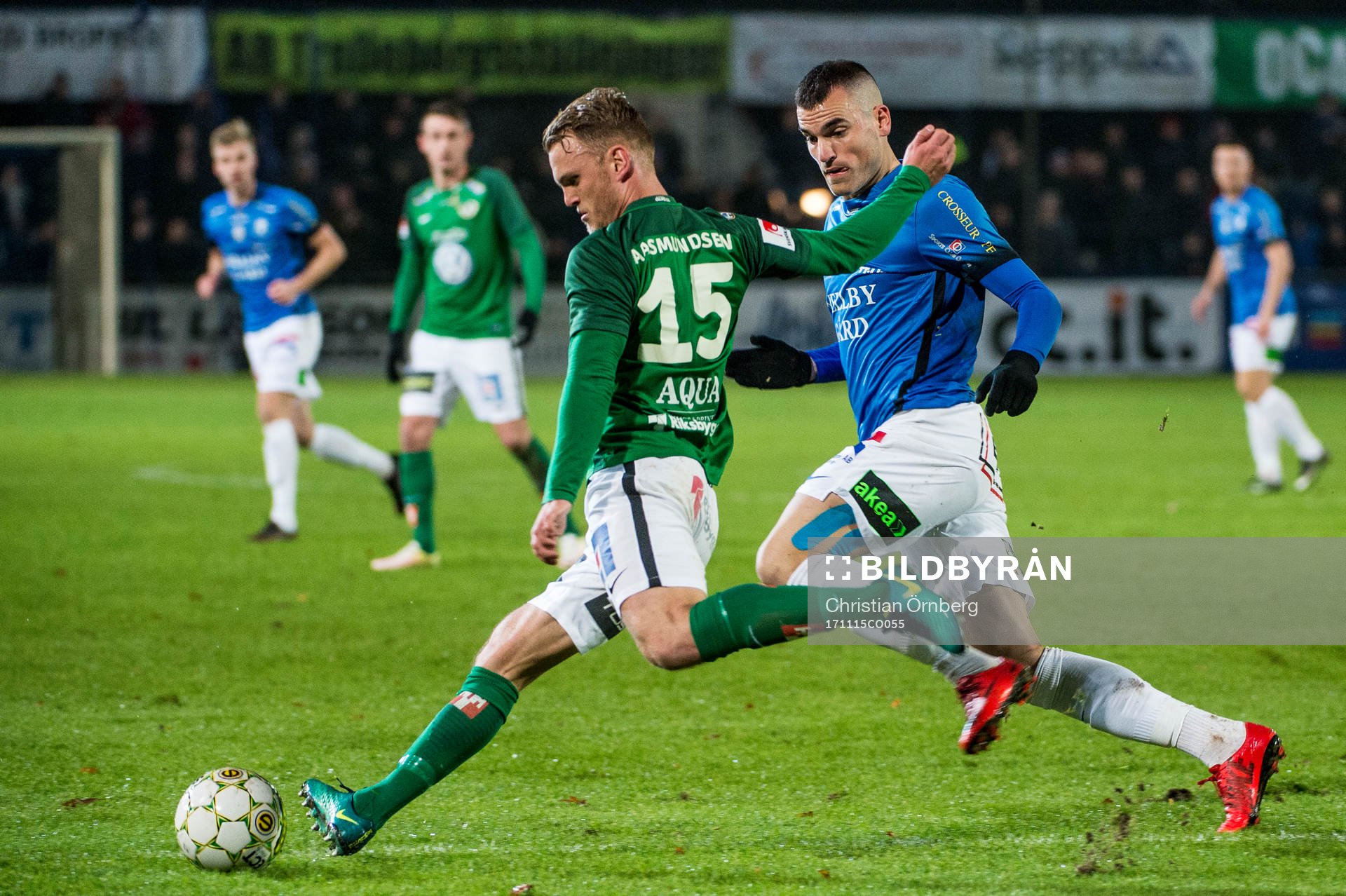 Jönköpings Stian Aasmundsen mot Trelleborgs Dino Islamovic