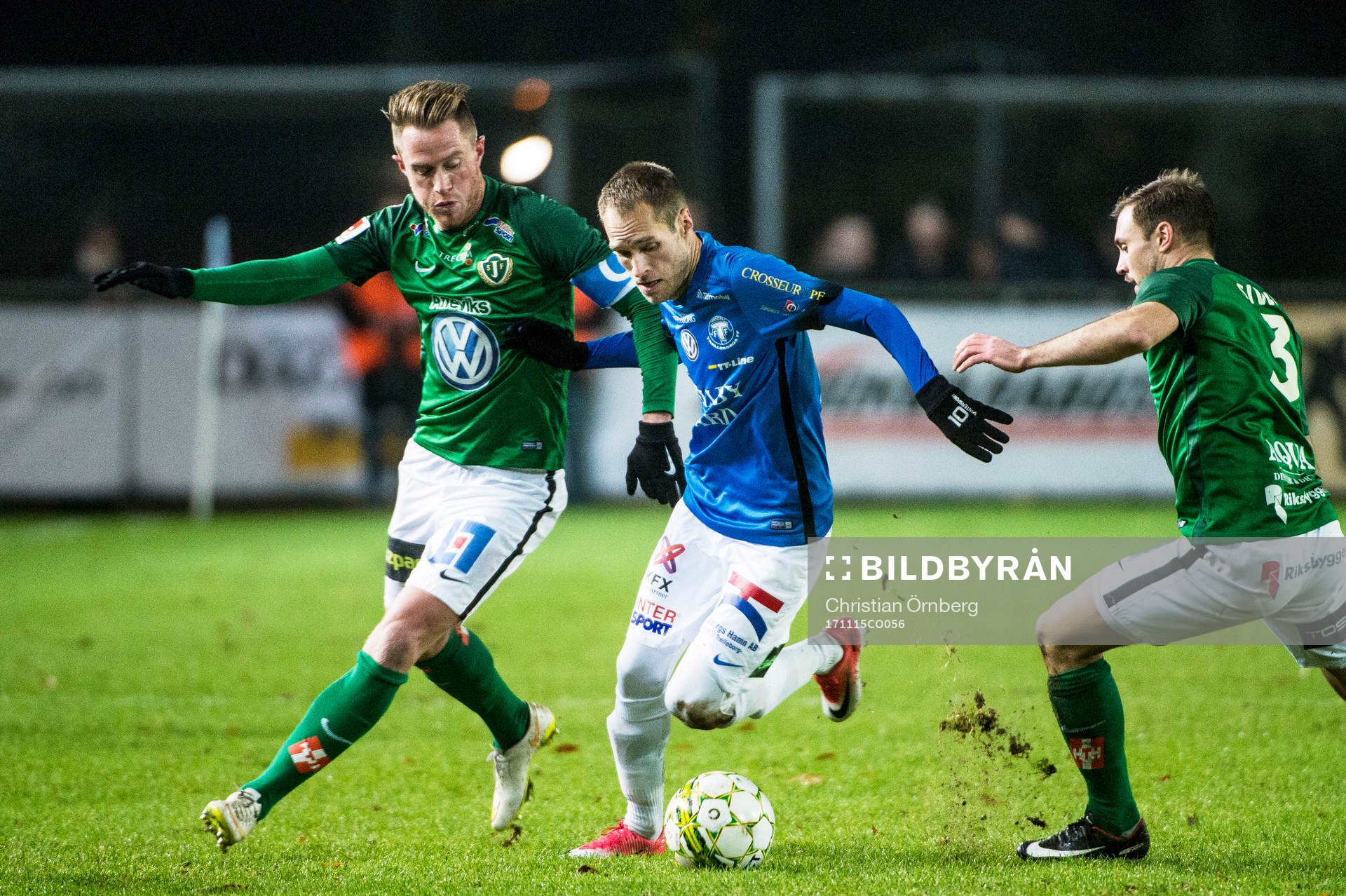 Jönköpings Tommy Thelin och Tom Siwe mot Trelleborgs