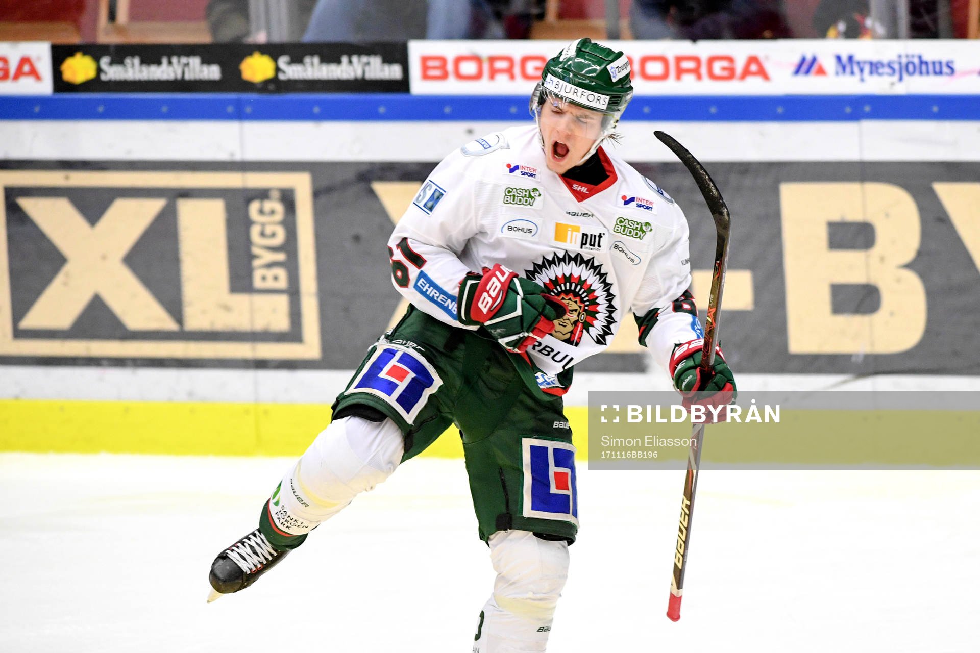 Frölundas Lias Andersson jublar