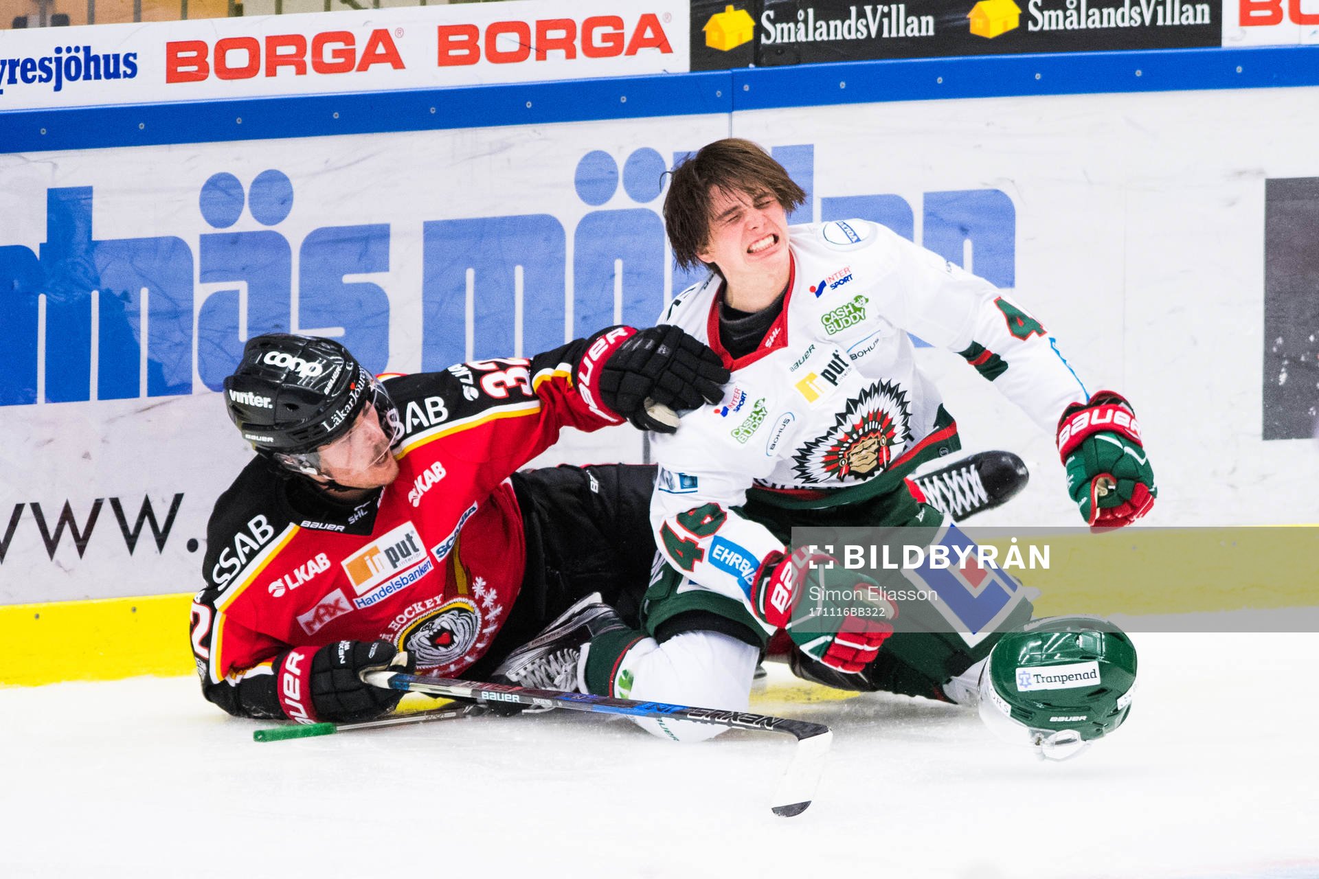 Luleås Oscar Engsund och Frölundas Oliwer Fjällström