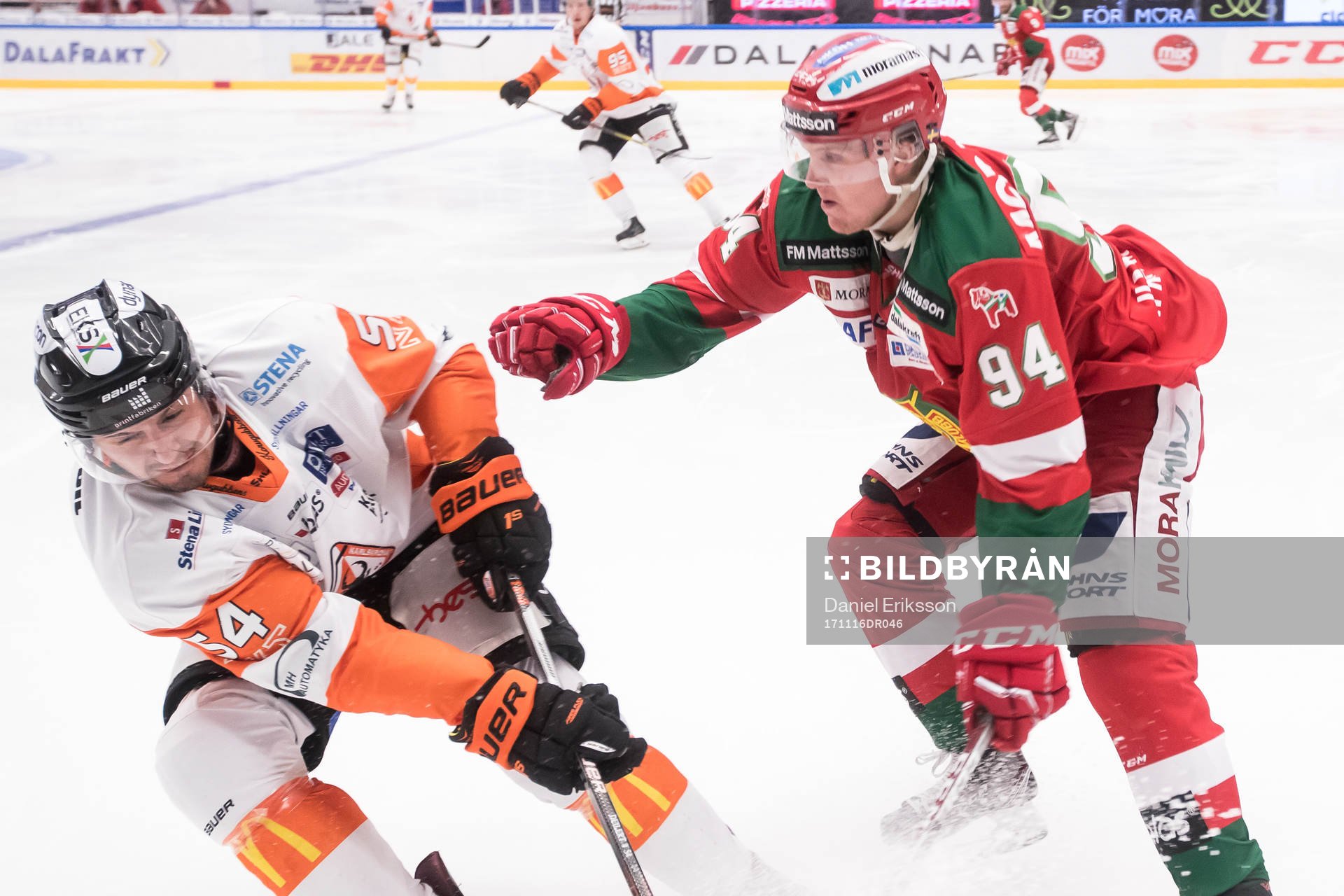 Karlskronas Alexander Deilert och Moras Sebastian Hartmann