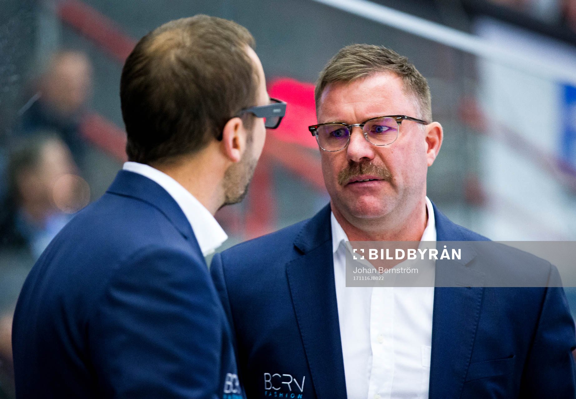 Rögles tränare Roger Hansson och tränare Patrik Ross