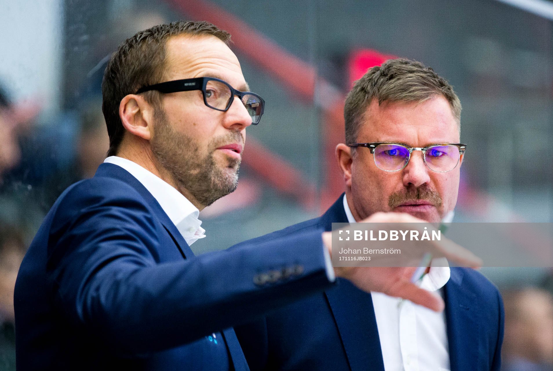 Rögles tränare Roger Hansson och tränare Patrik Ross
