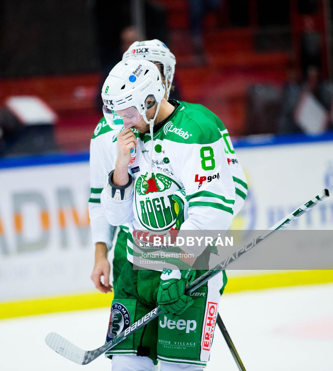 Rögles Linus Sandin deppar