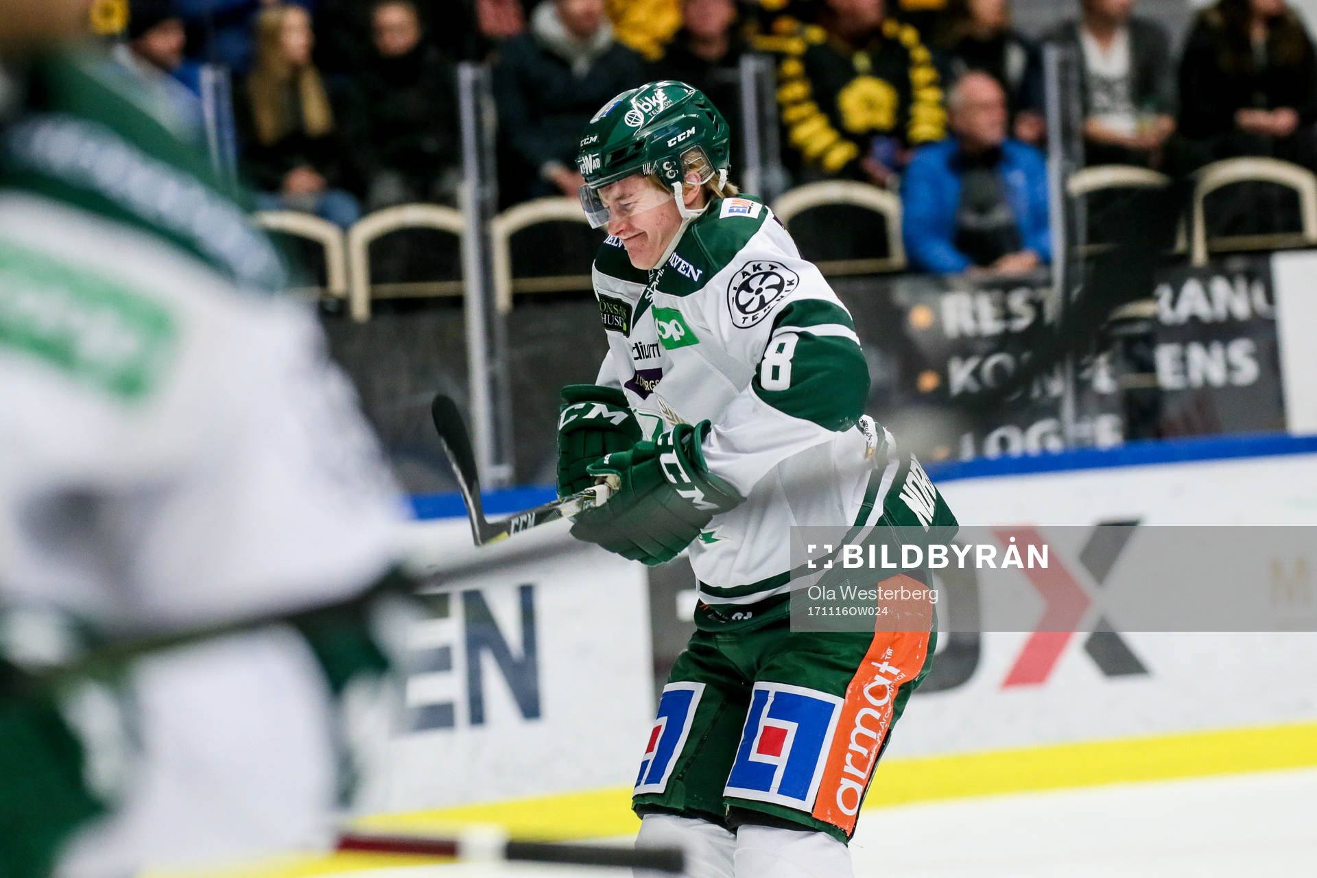 Färjestads Lucas Nordsäter utgår med smärtor i knäet