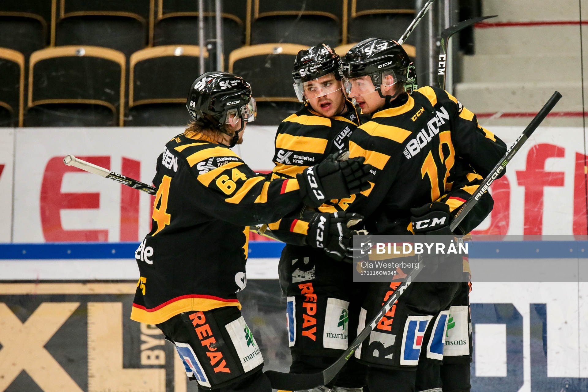 Skellefteås Emil Djuse , Adam Pettersson och Jesper