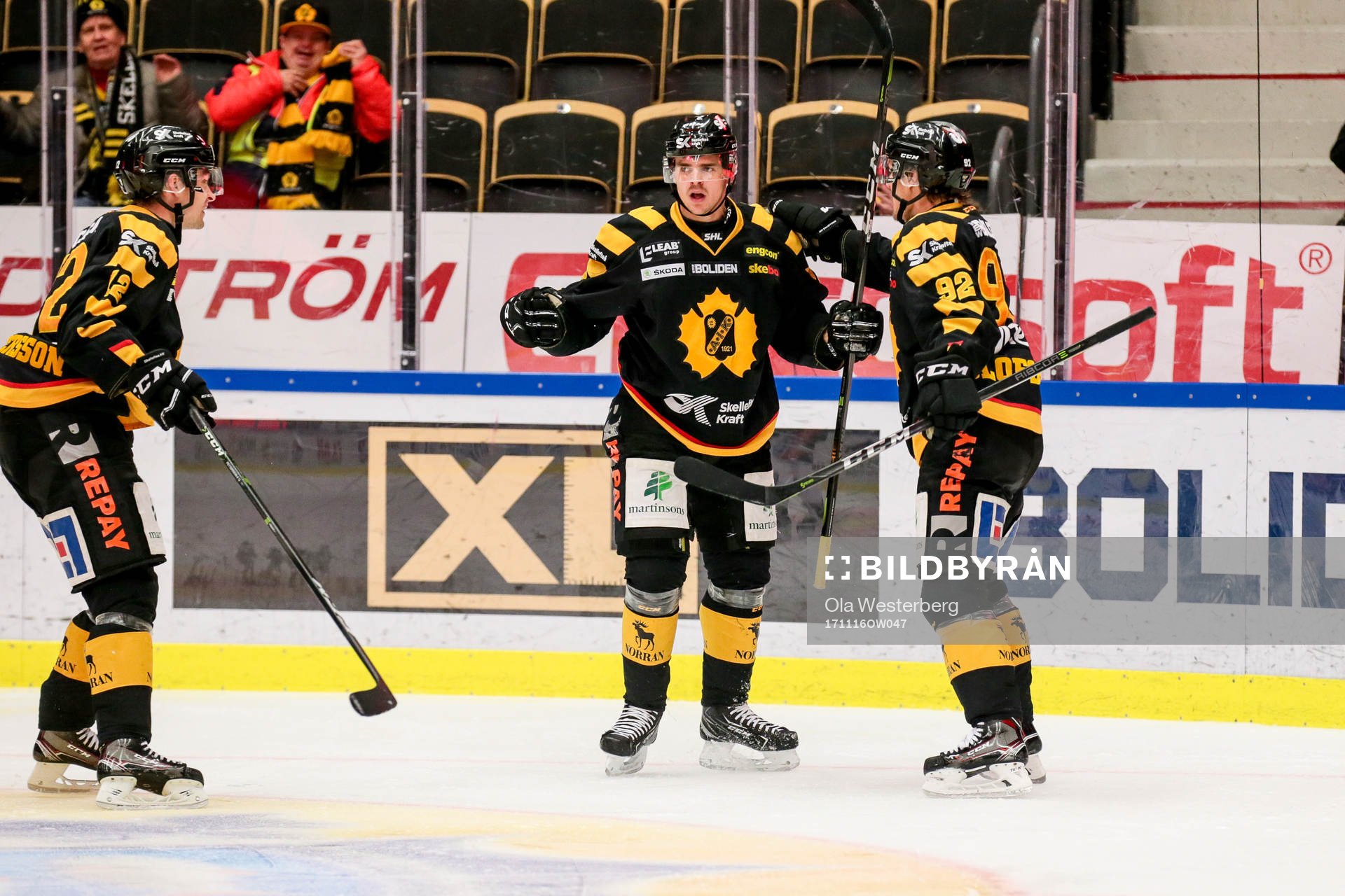 Skellefteås Emil Djuse , Adam Pettersson och Jesper