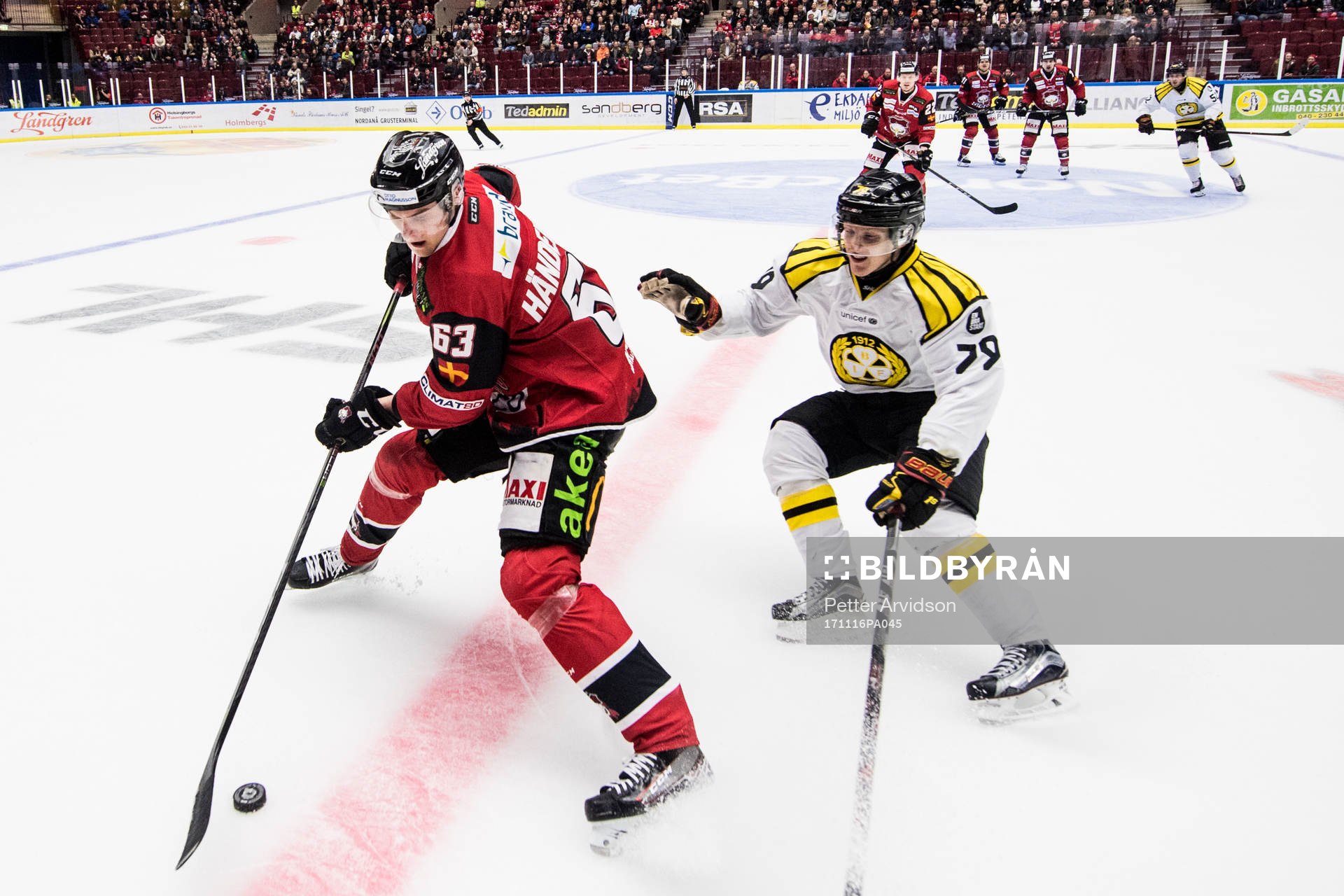 Malmö Redhawks Fredrik Händemark och Brynäs Daniel
