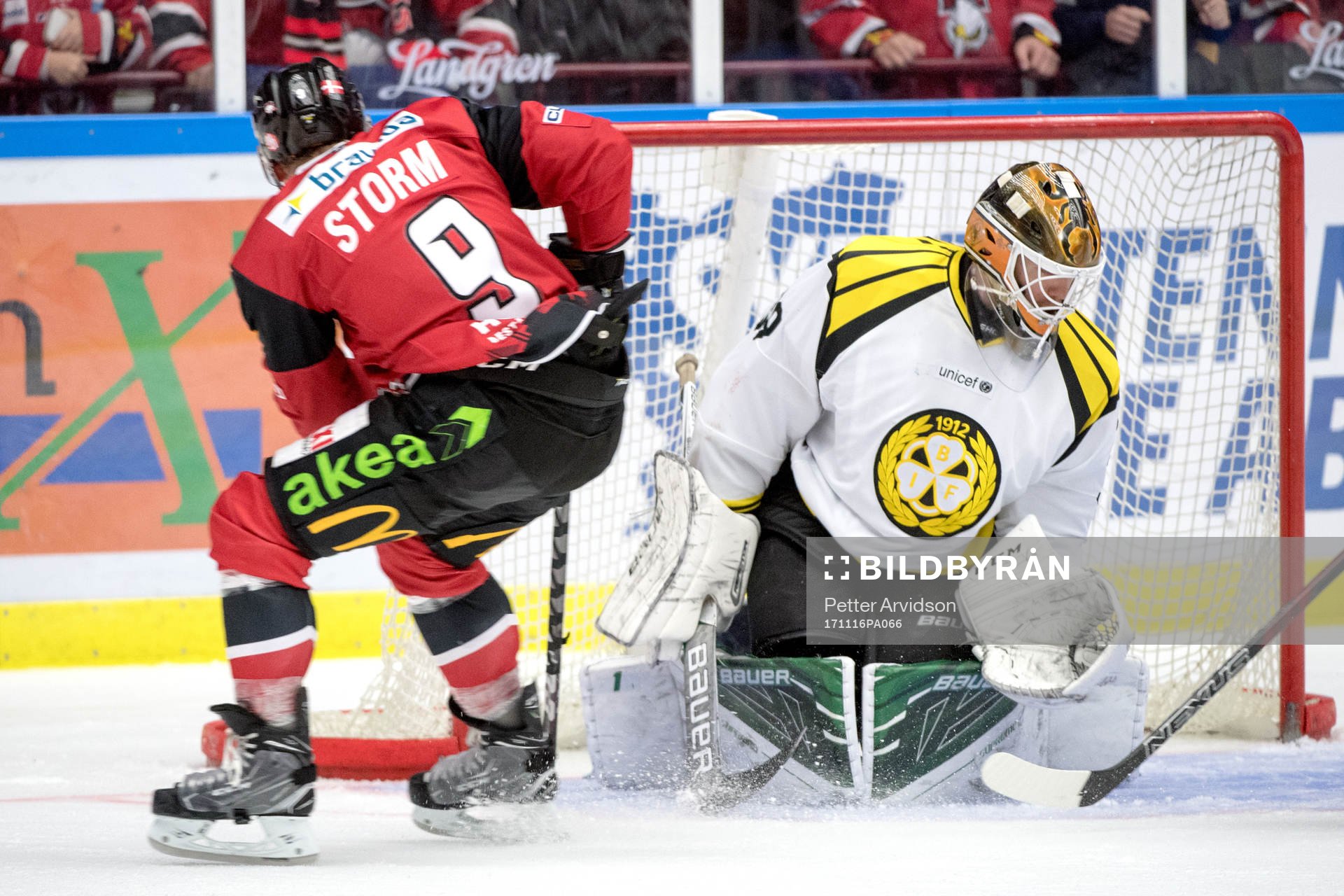 Malmö Redhawks Frederik Storm gör 3-1 bakom Brynäs