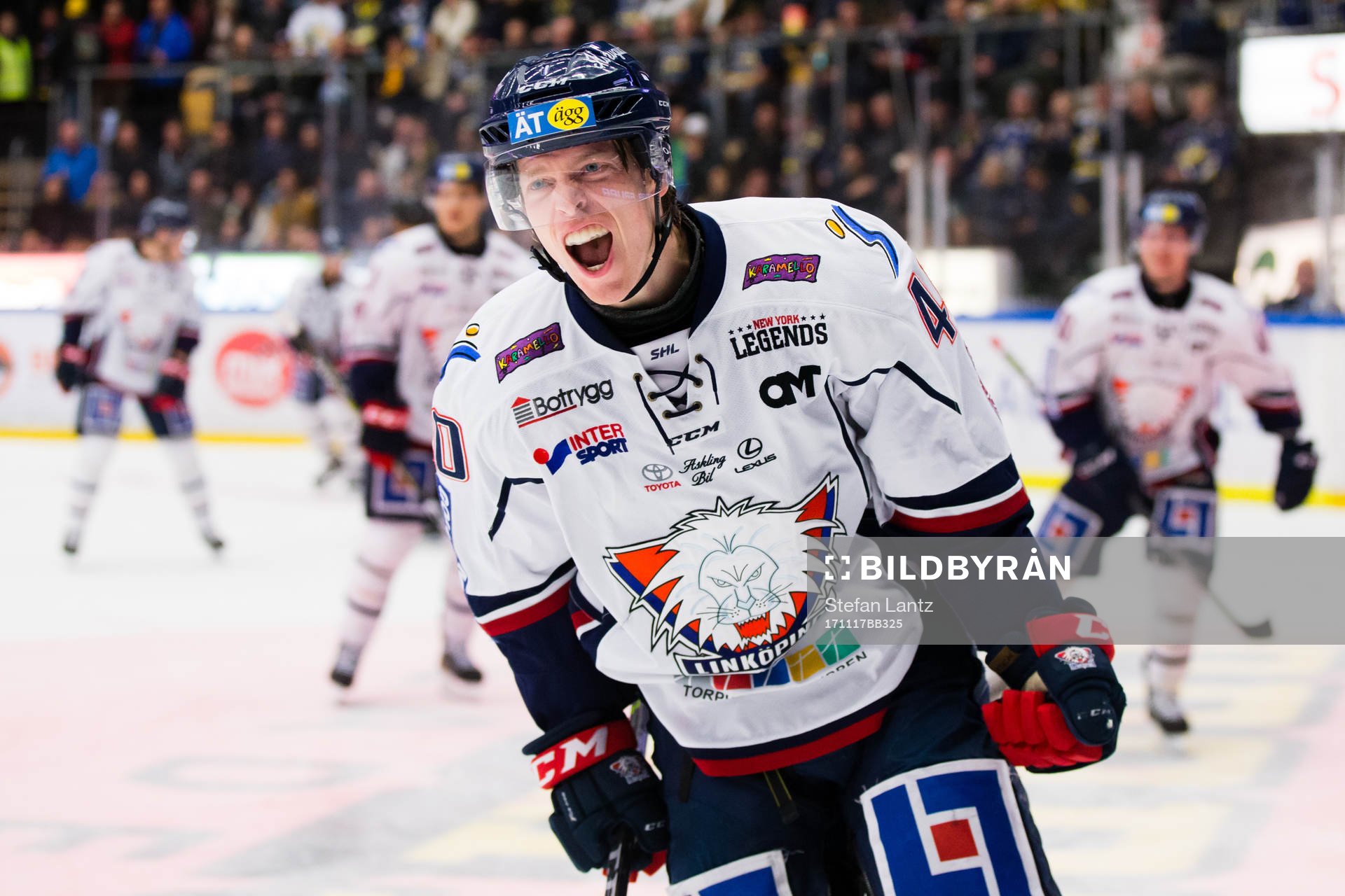 Linköpings Ken André Olimb jublar